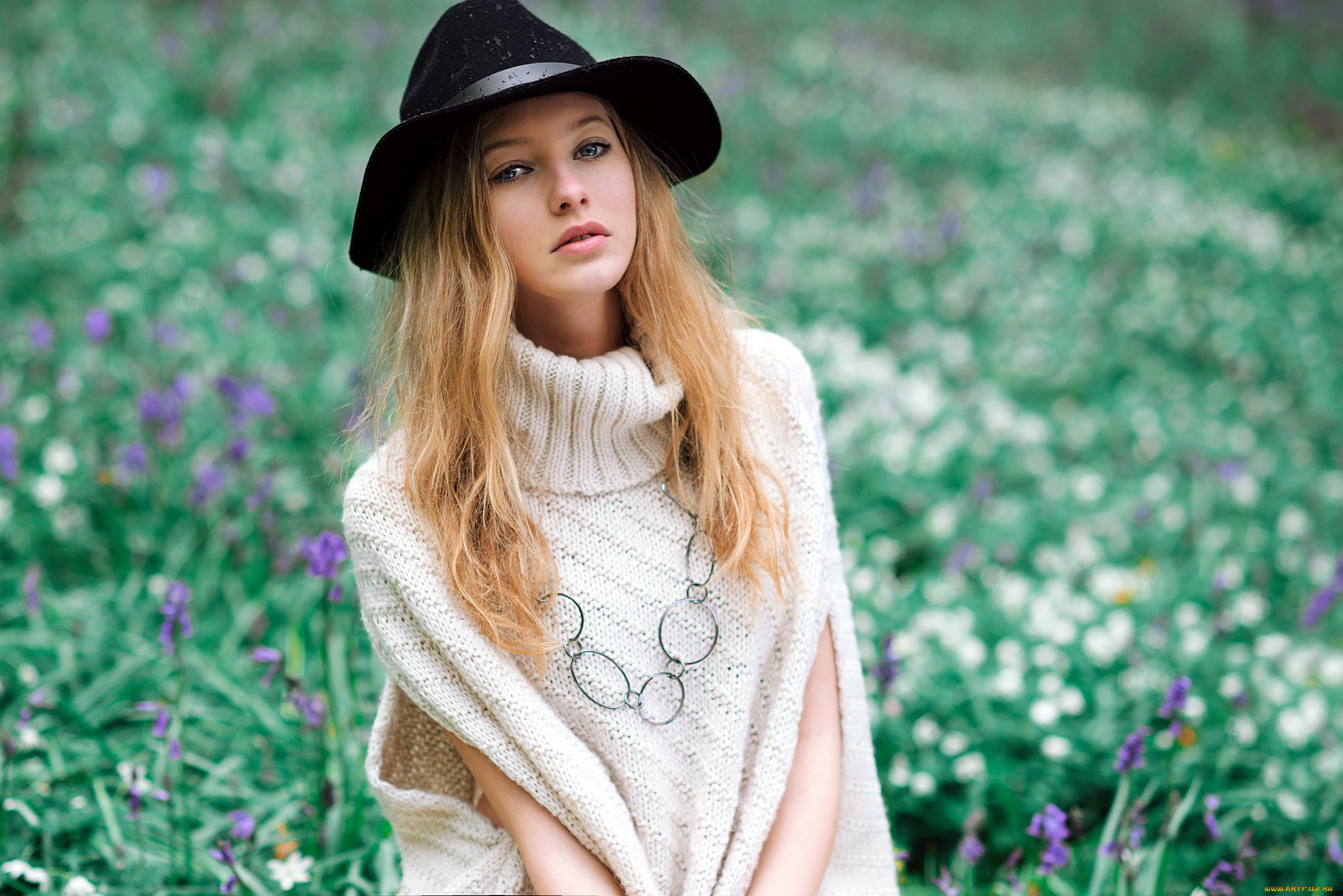 девушки, -, блондинки, , светловолосые, блондинка, свитер, шляпа