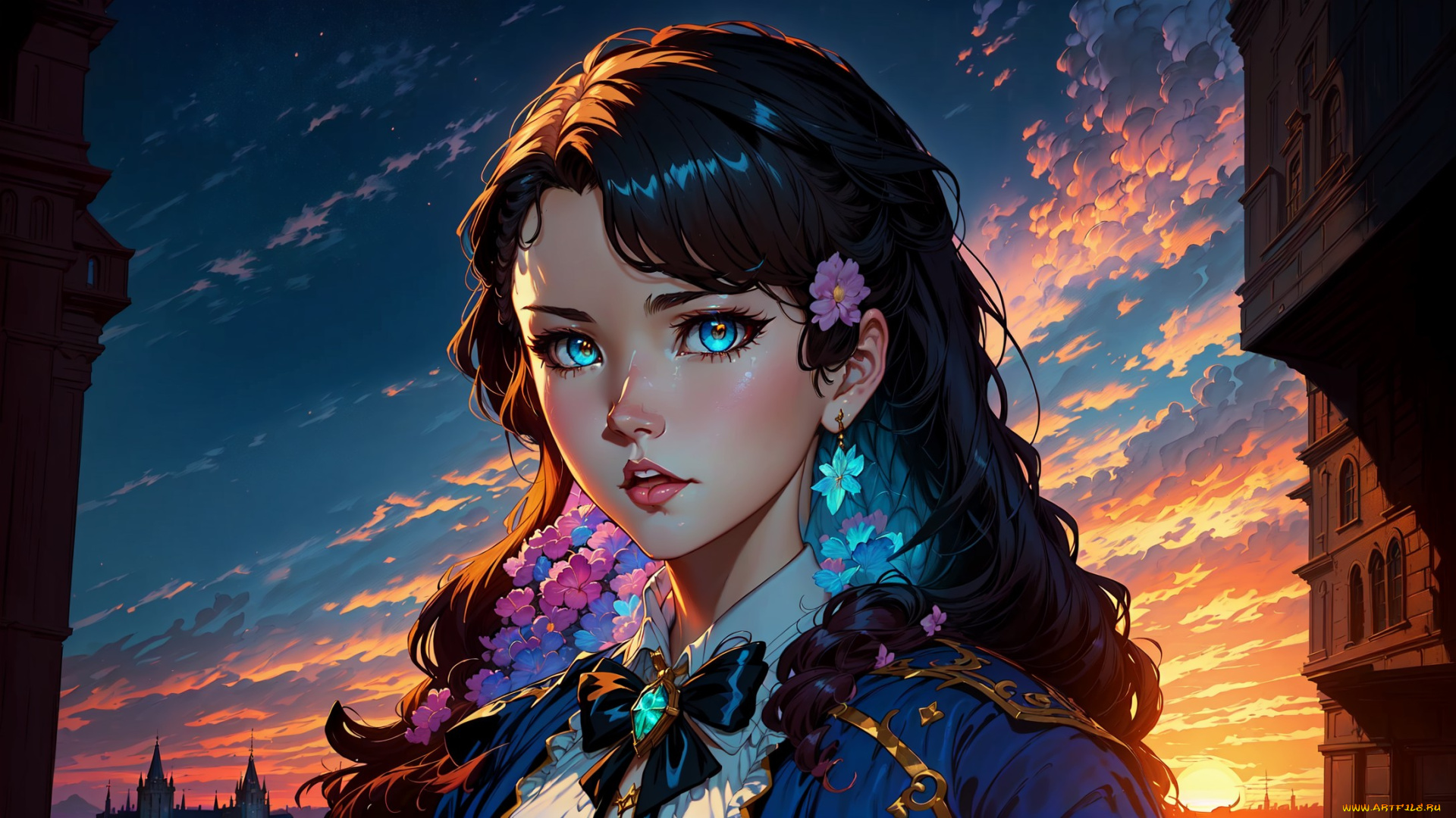 аниме, город, , улицы, , интерьер, , здания, нейросети, графика, нейроарт, ai, art, нейронные, сети, рисунки, нейро, искусство