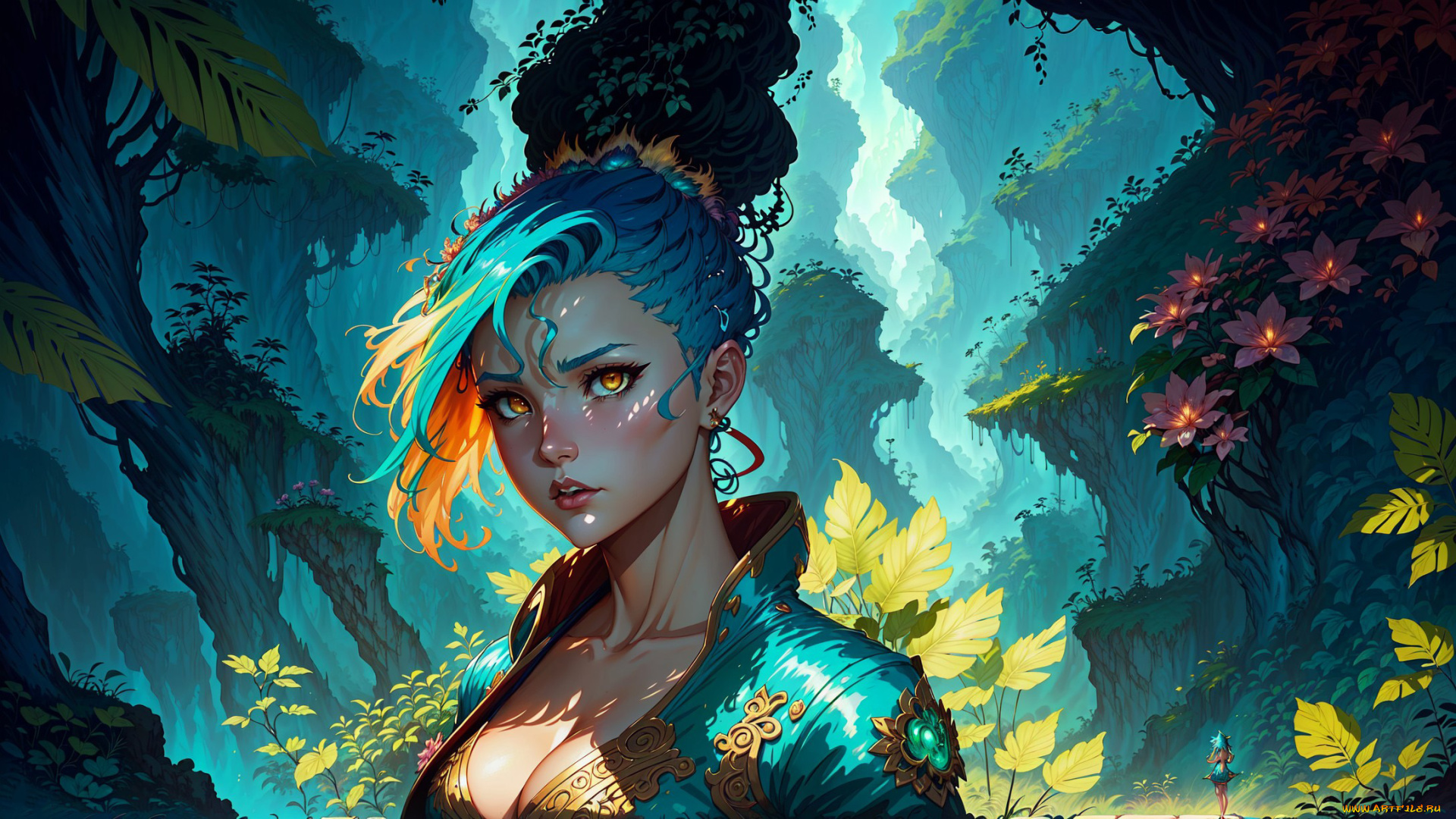 аниме, пейзажи, , природа, нейросети, графика, нейроарт, ai, art, нейронные, сети, рисунки, нейро, искусство