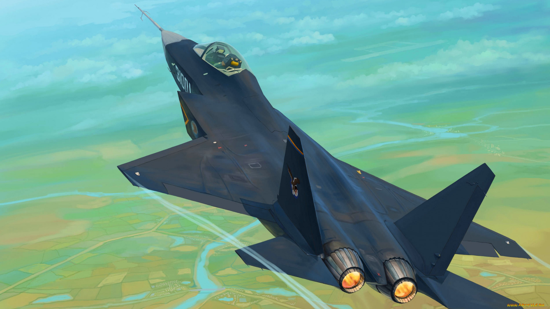 авиация, 3д, рисованые, v-graphic, shenyang, j31, китайский, истребитель, боевой, самолет, ввс, китая, военный, нарисованный