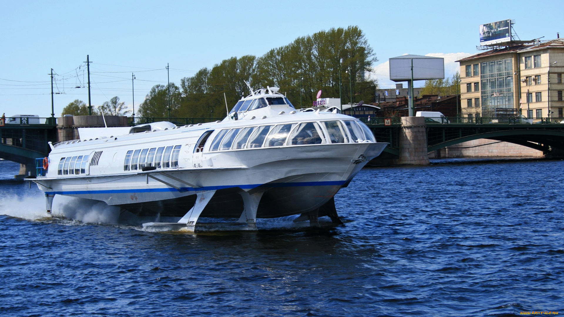 корабли, суда, на, воздушной, подушке, hydrofoil