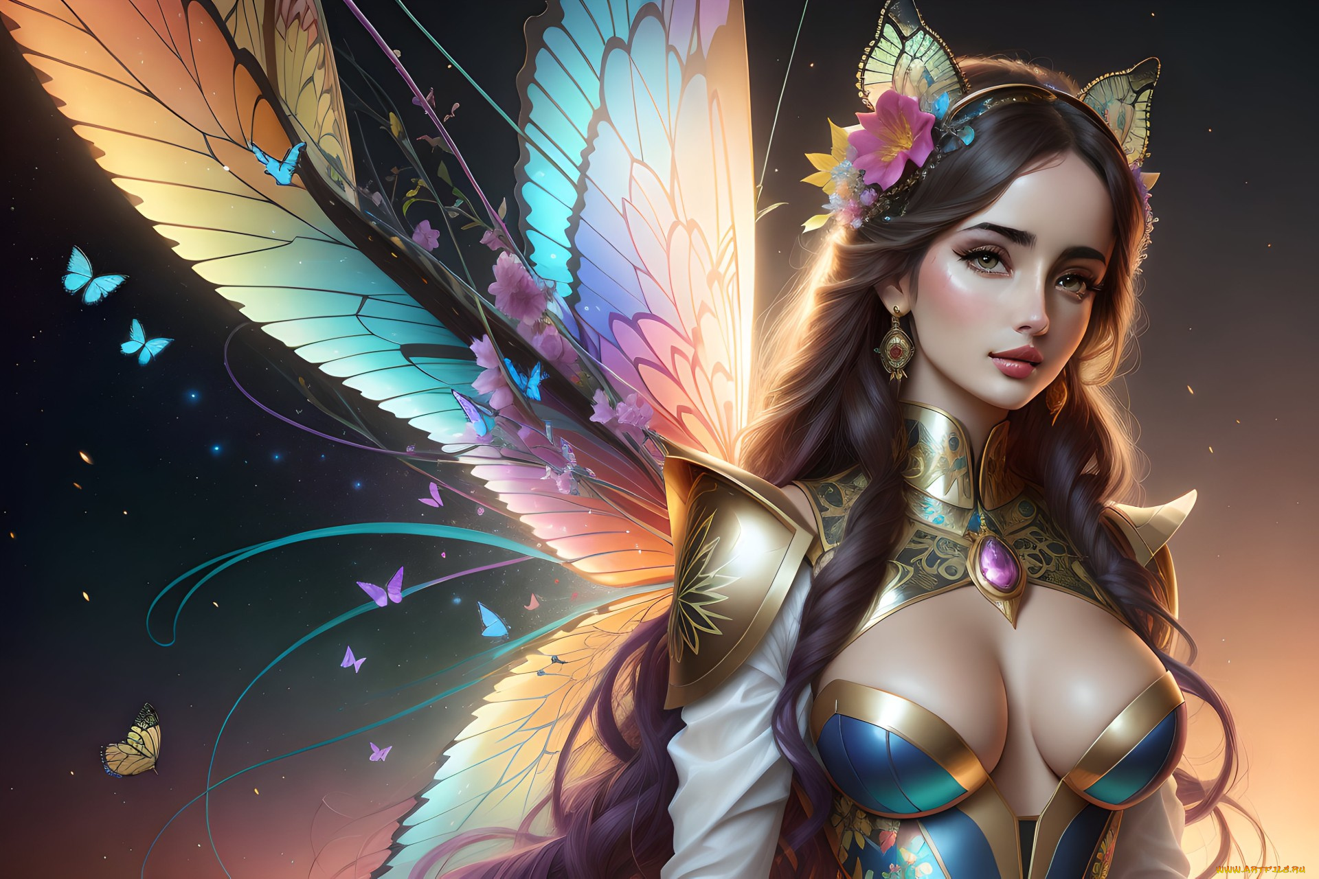 фэнтези, девушки, нейросети, графика, нейроарт, ai, art, нейронные, сети, рисунки, нейро, искусство