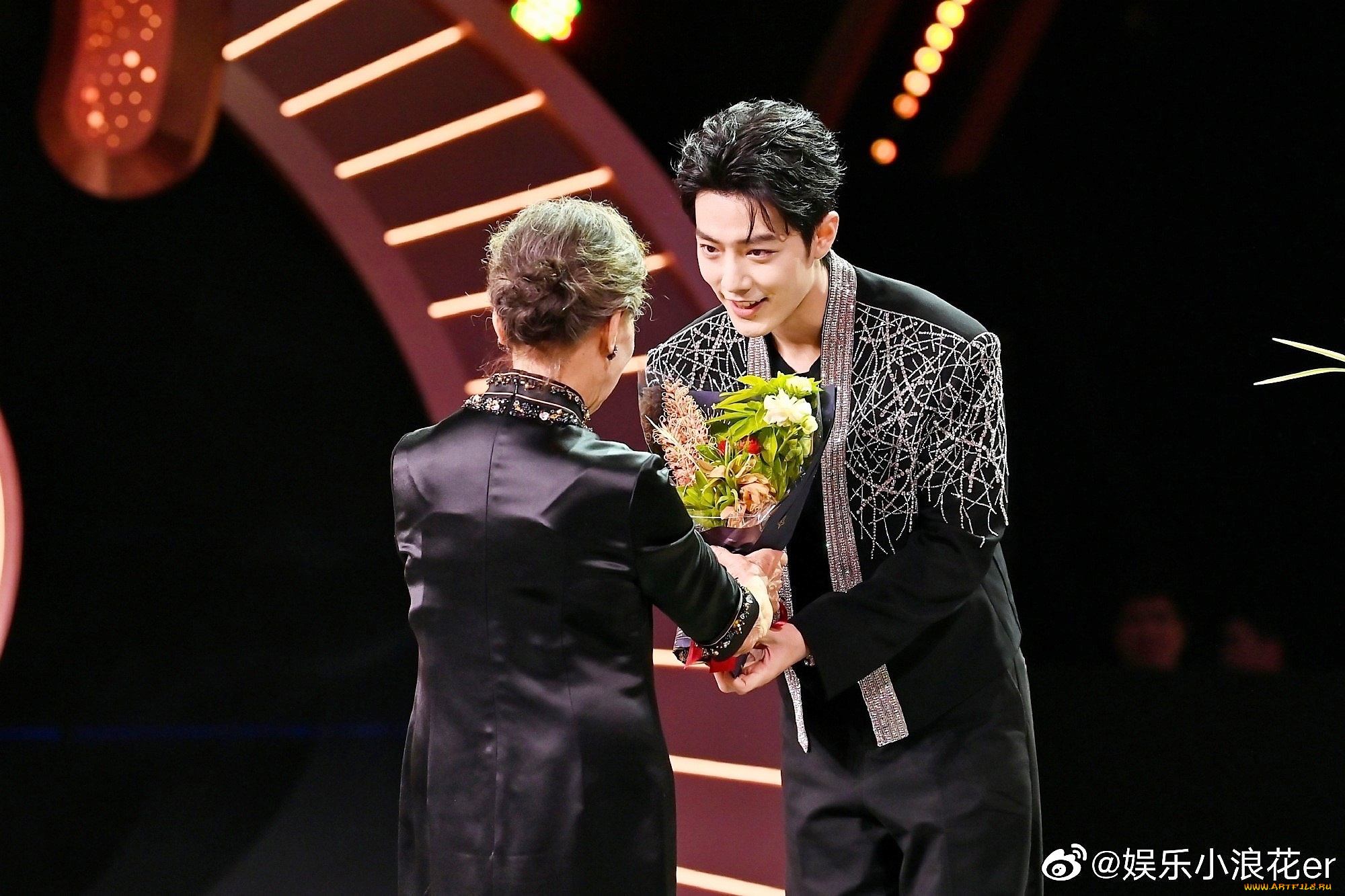 разное, знаменитости, сяо, чжань, женщина, сцена, букет