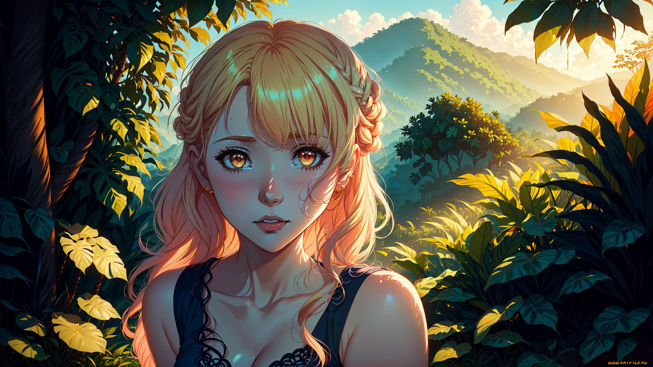 аниме, пейзажи, , природа, нейросети, графика, нейроарт, ai, art, нейронные, сети, рисунки, нейро, искусство