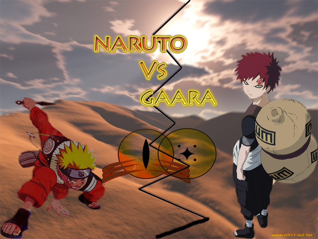 аниме, naruto, gaara