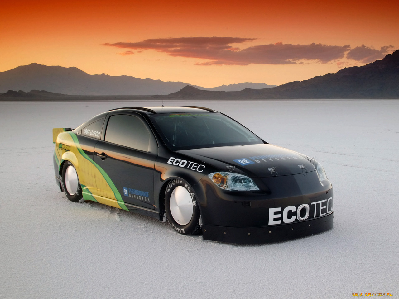 2006, chevrolet, at, the, bonneville, salt, flats, cobalt, ss, автомобили