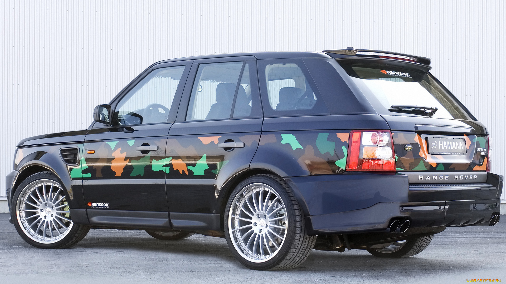2006, hamann, range, rover, sport, camo, автомобили
