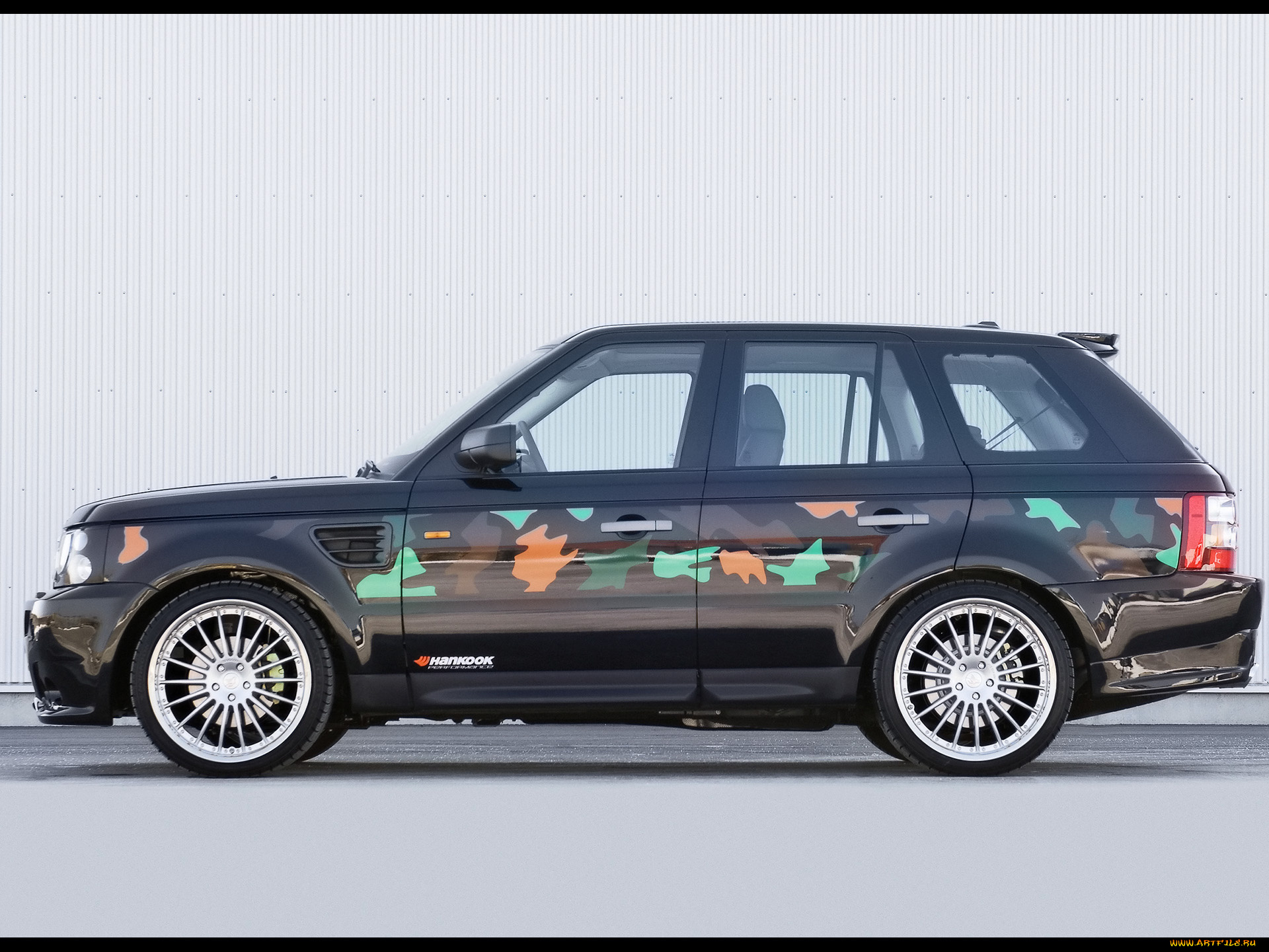 2006, hamann, range, rover, sport, camo, автомобили