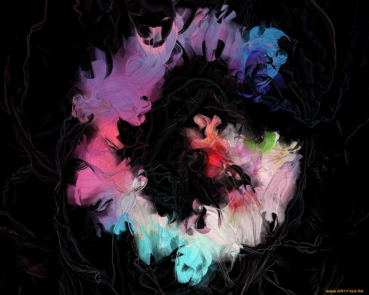 рисованные, абстракция