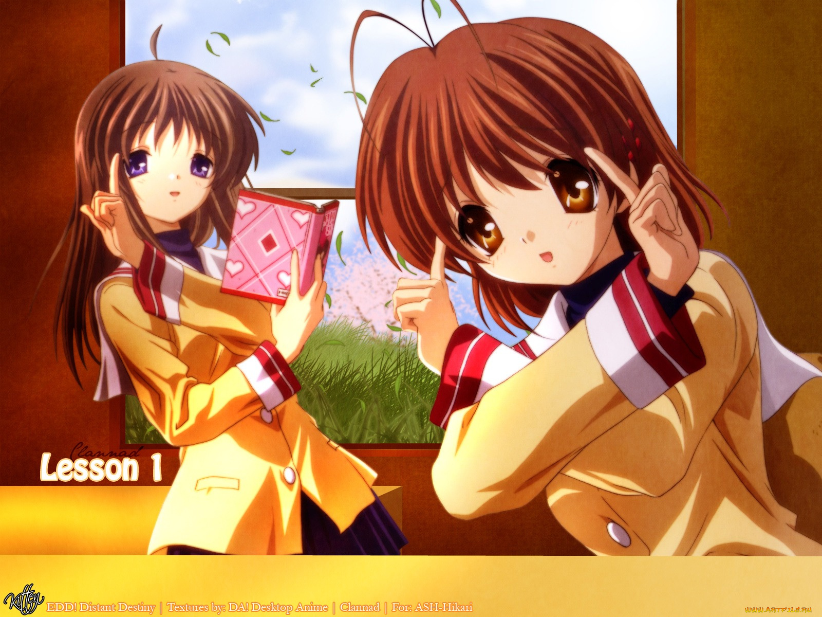 аниме, clannad, девушки