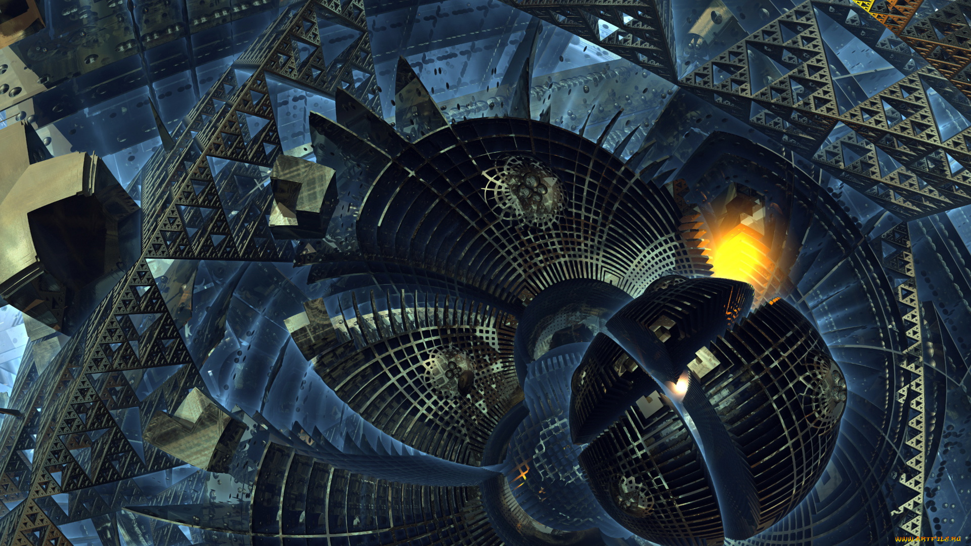 3д, графика, fractal, фракталы, абстракция, узор