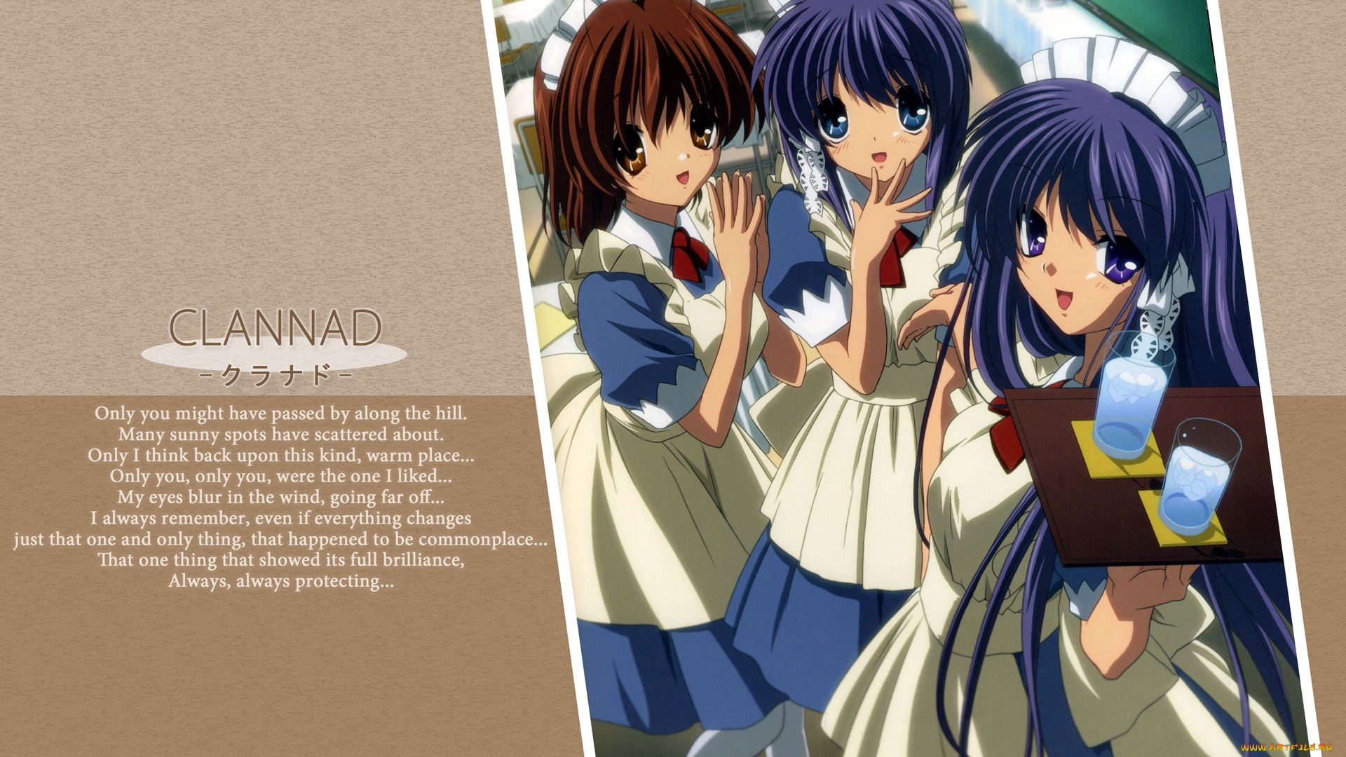 аниме, clannad, девушки