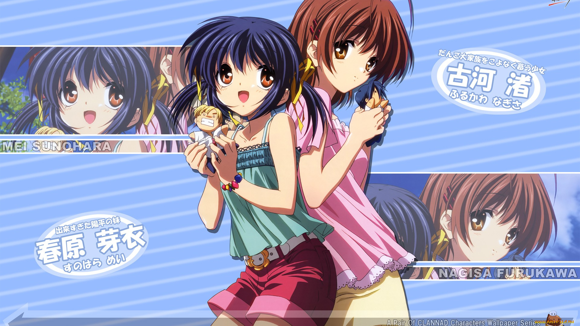 аниме, clannad, девушки