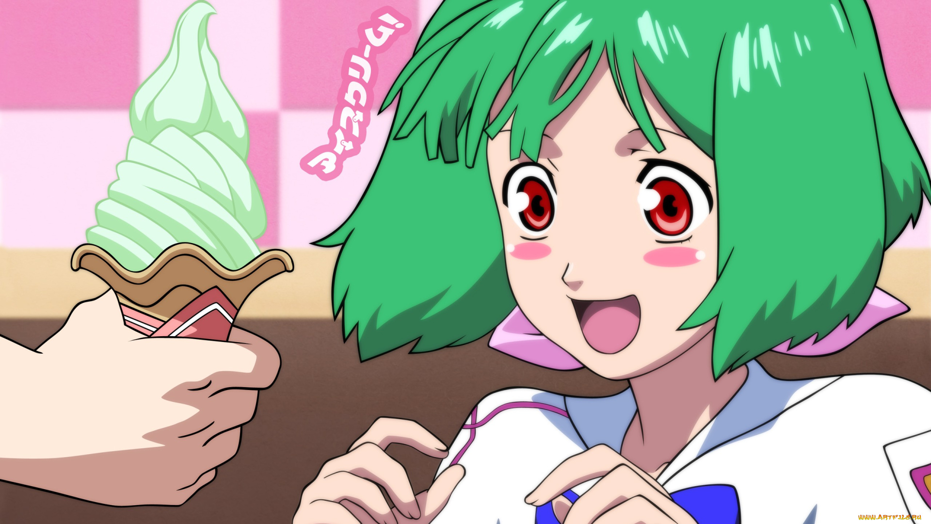 аниме, macross, frontier, девушка