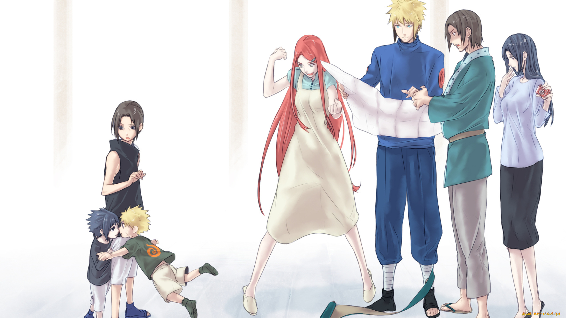 аниме, naruto, учиха, минато, итачи, саске, наруто, кушина