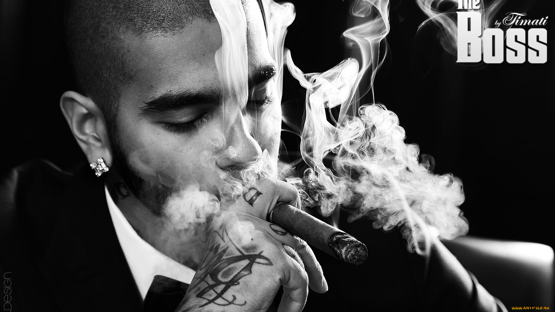музыка, тимати, сигара, серьга