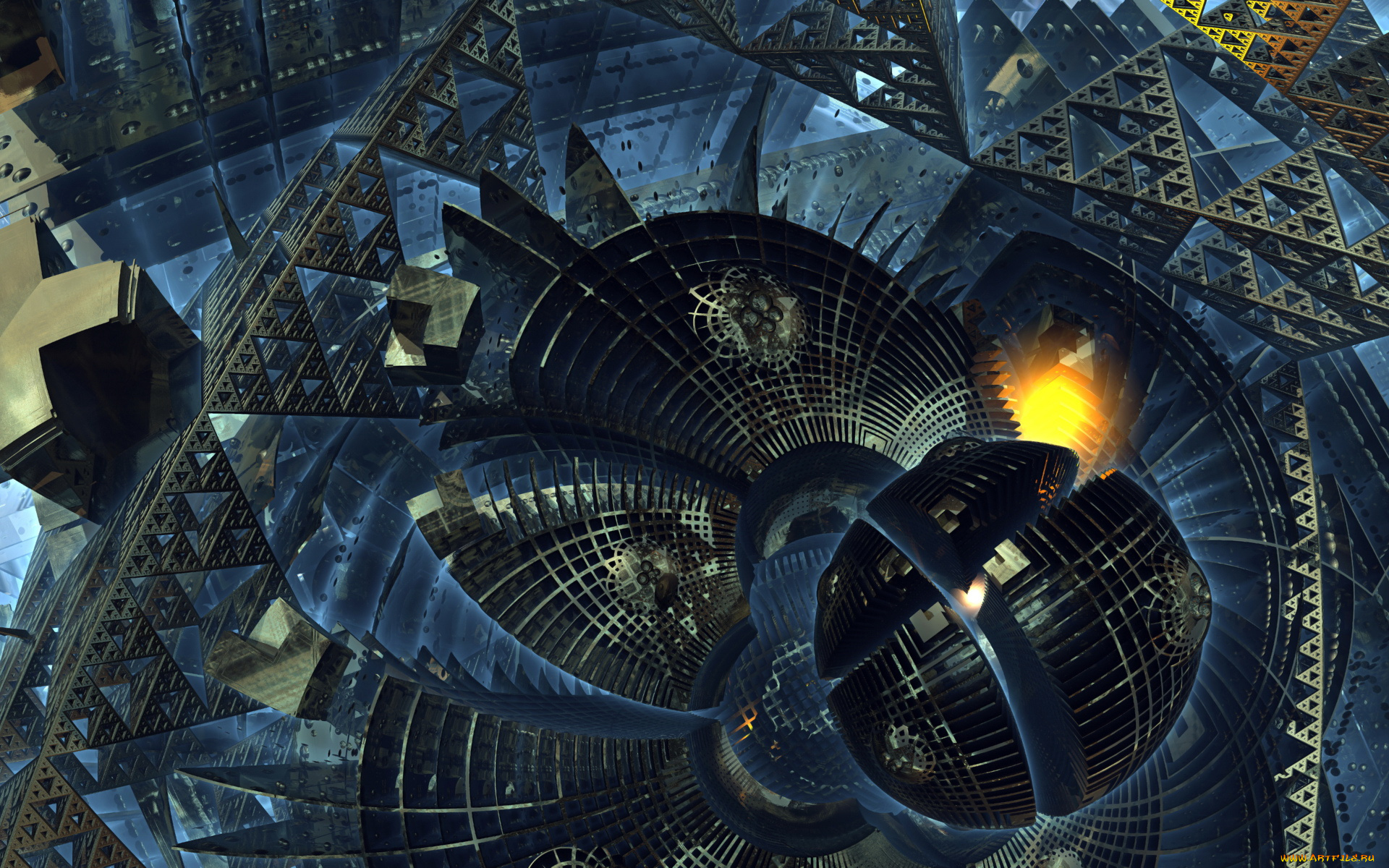 3д, графика, fractal, фракталы, абстракция, узор