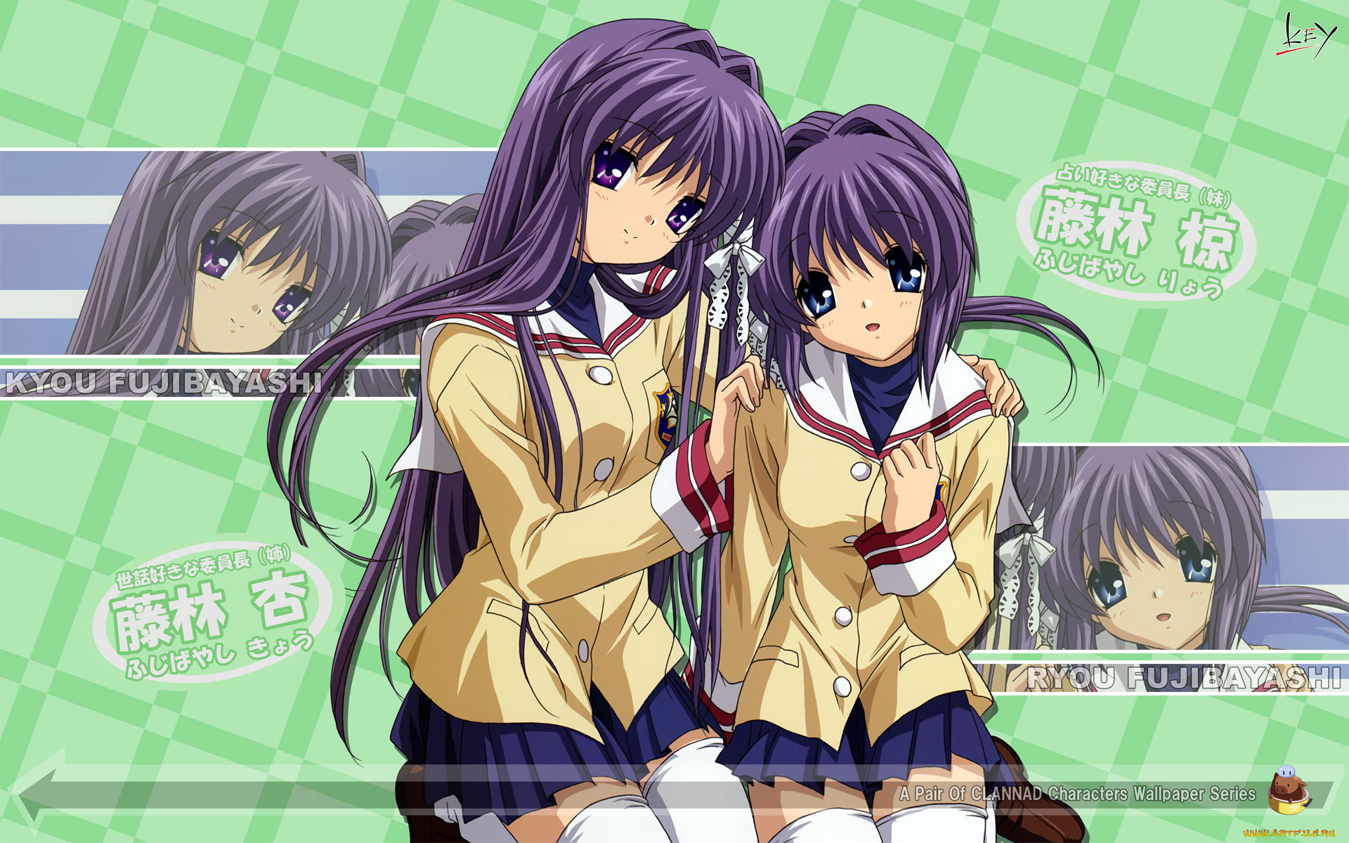 аниме, clannad, девушки
