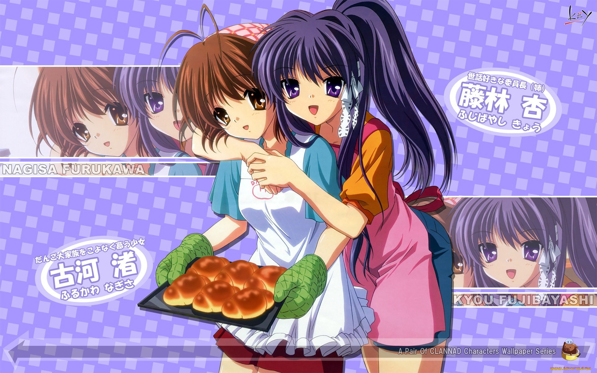 аниме, clannad, девушки