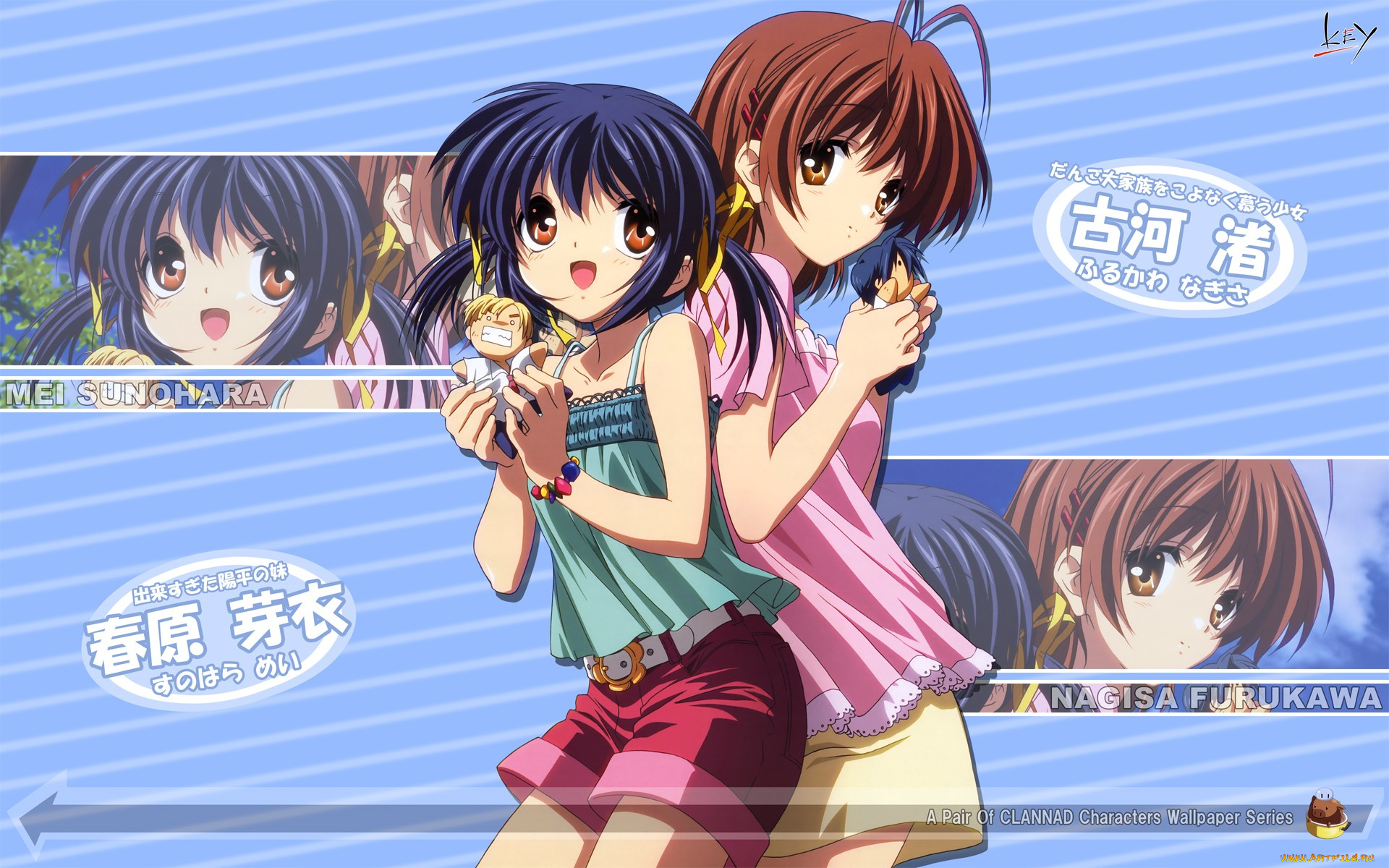 аниме, clannad, девушки