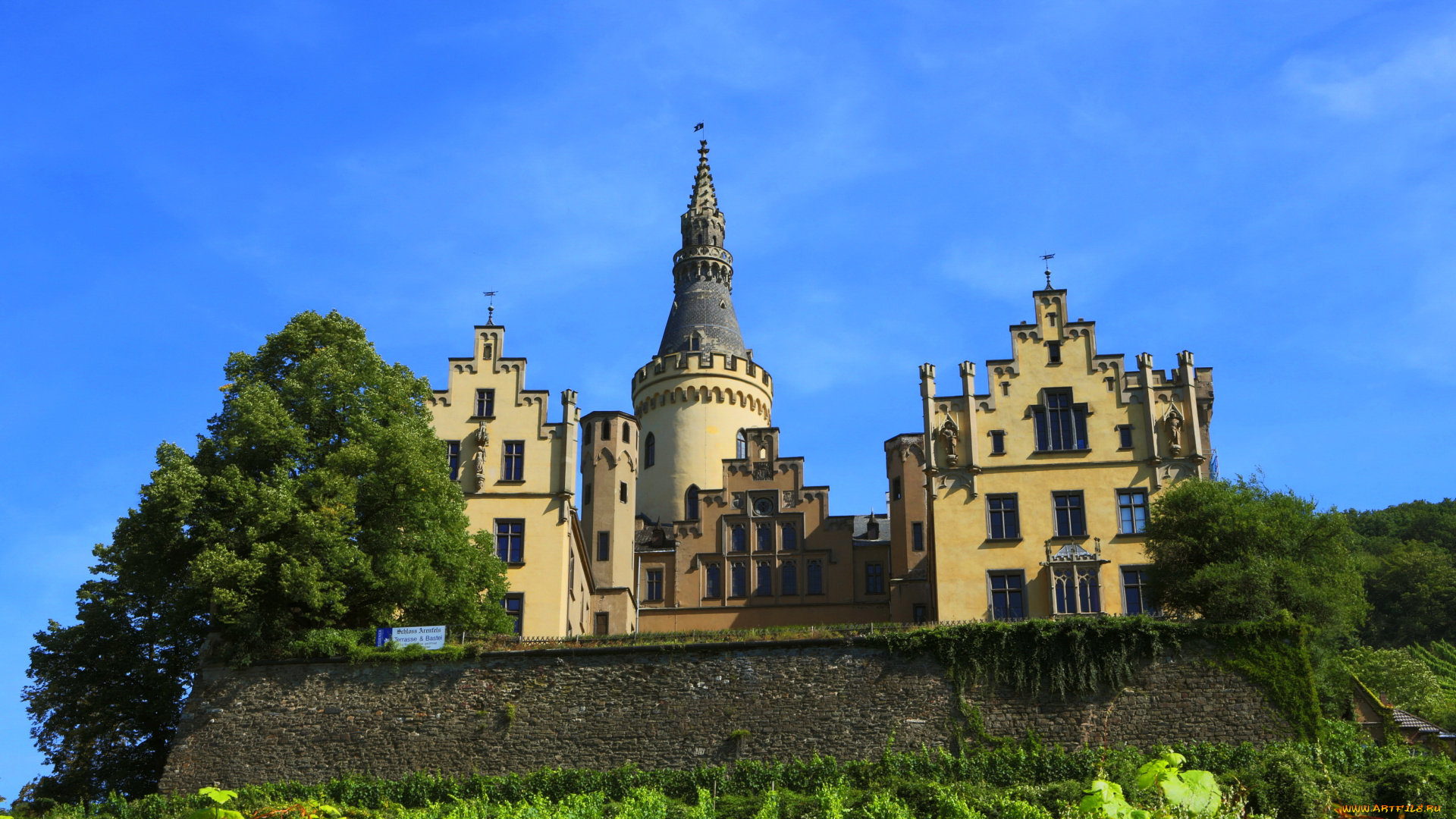 castle, arenfels, германия, города, дворцы, замки, крепости