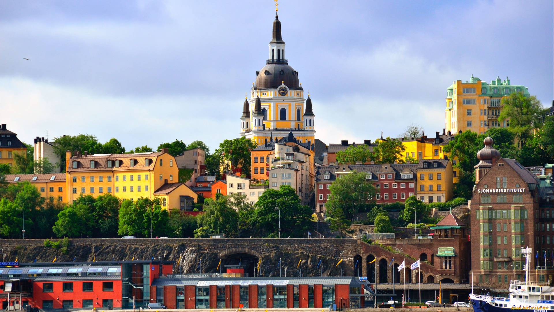 города, стокгольм, швеция, здания