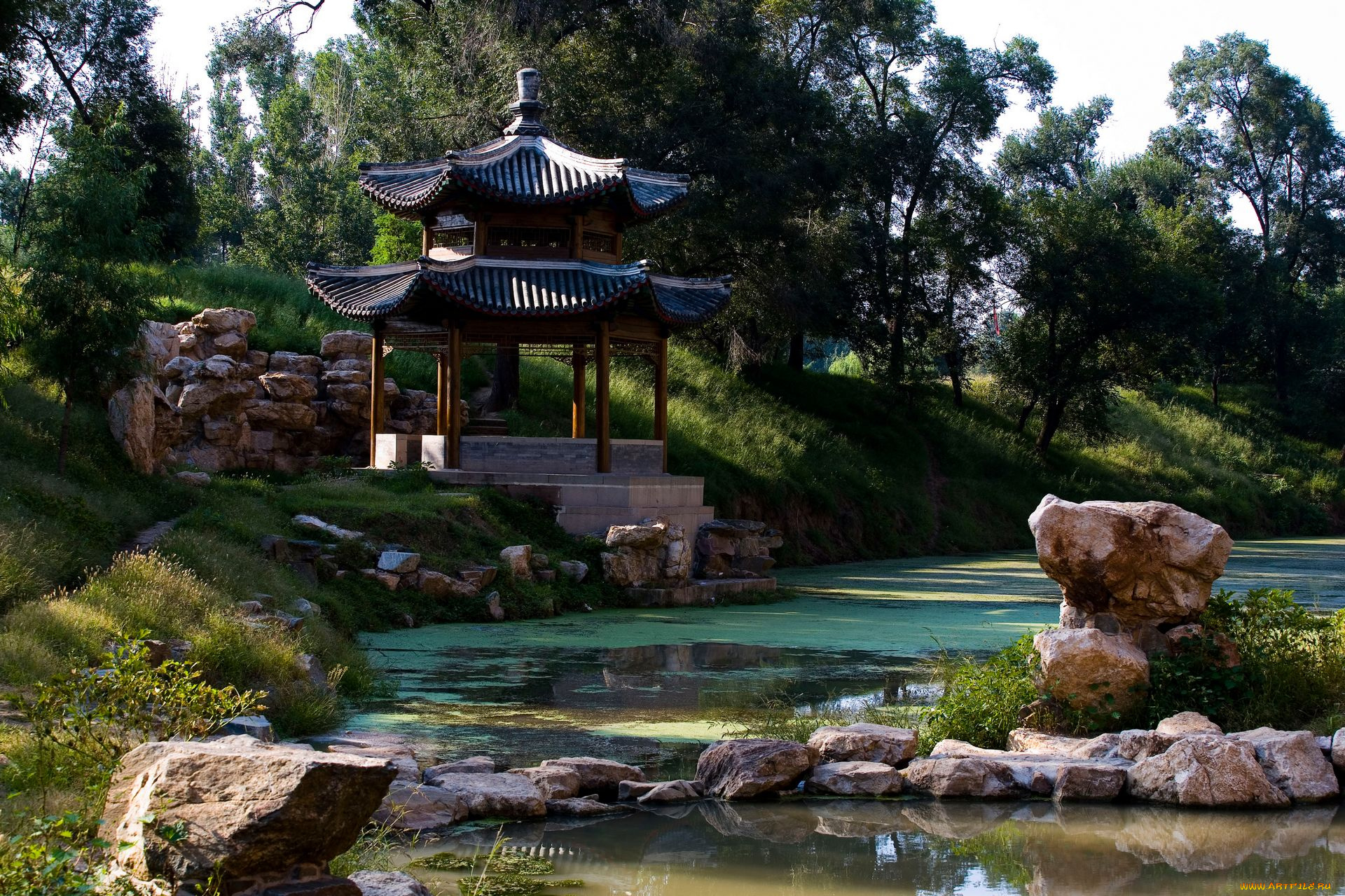 природа, парк, китай