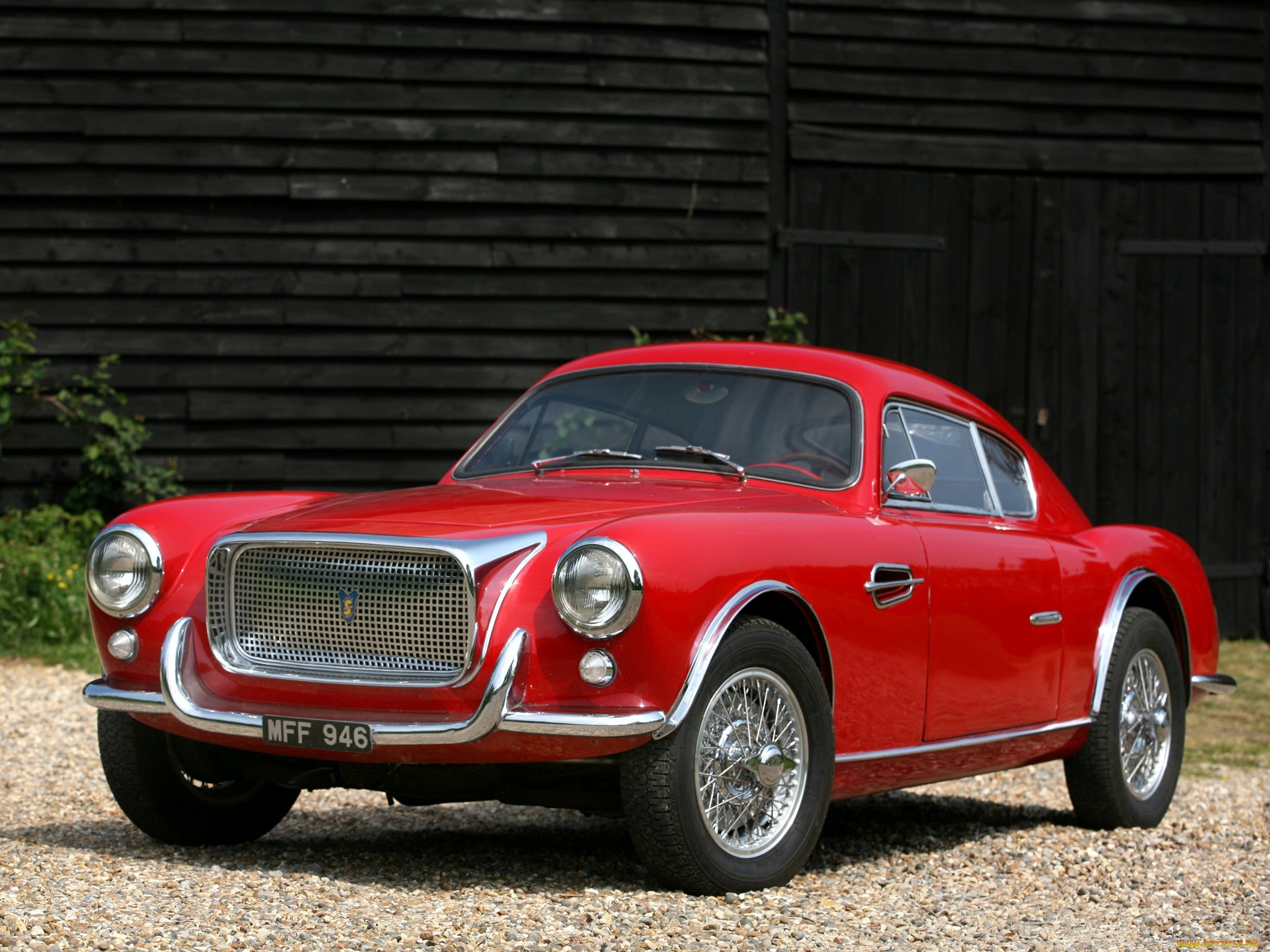 автомобили, классика, дорога, сарай, трава