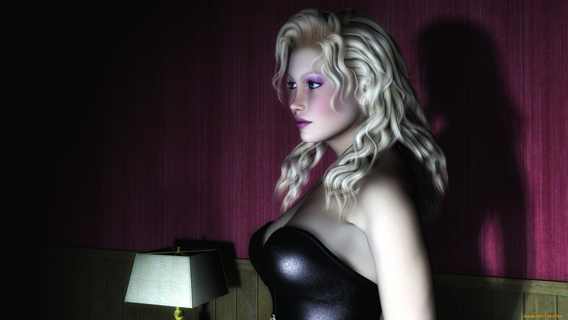 3д, графика, people, люди, девушка, взгляд