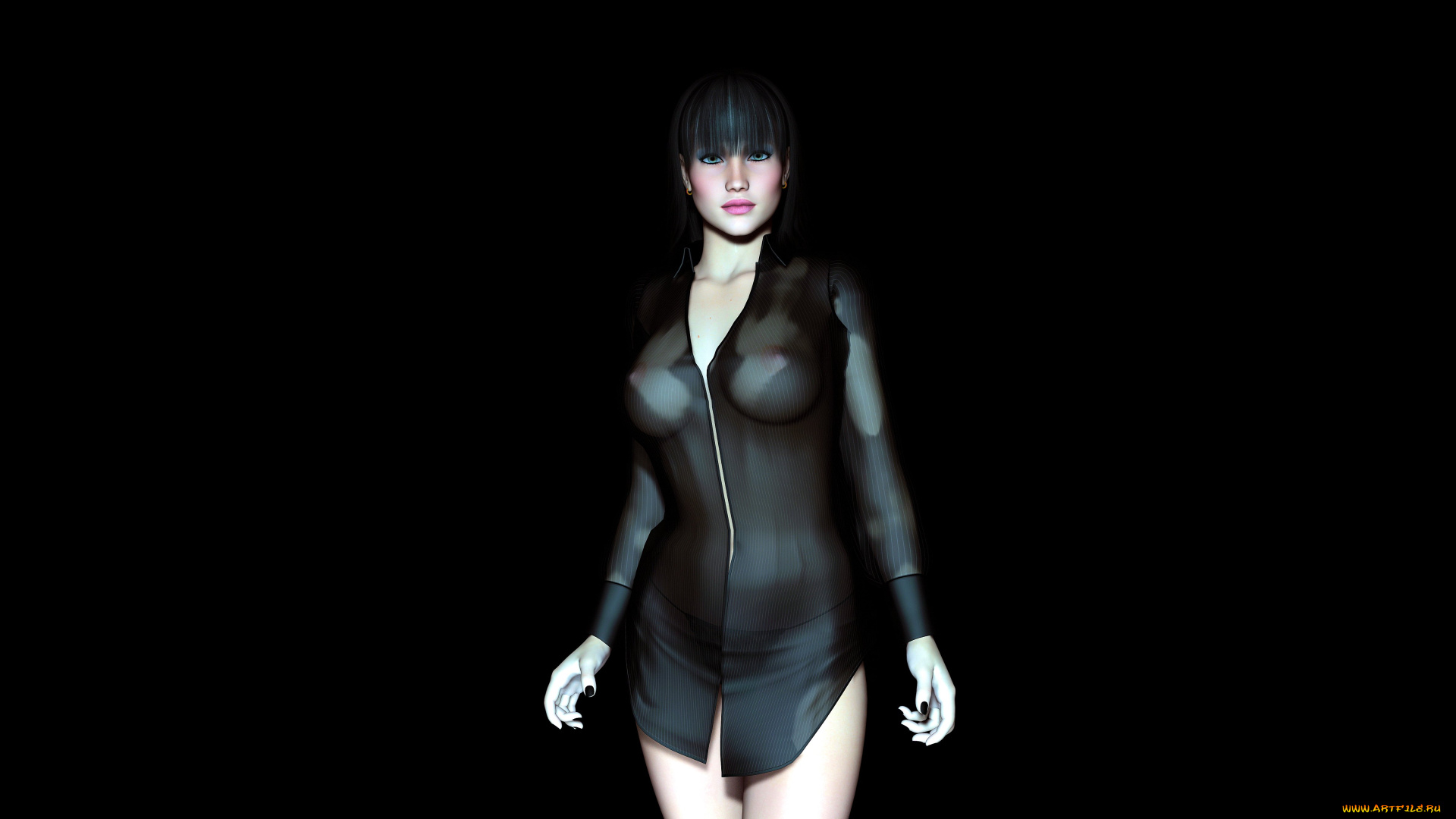 3д, графика, people, люди, взгляд, девушка