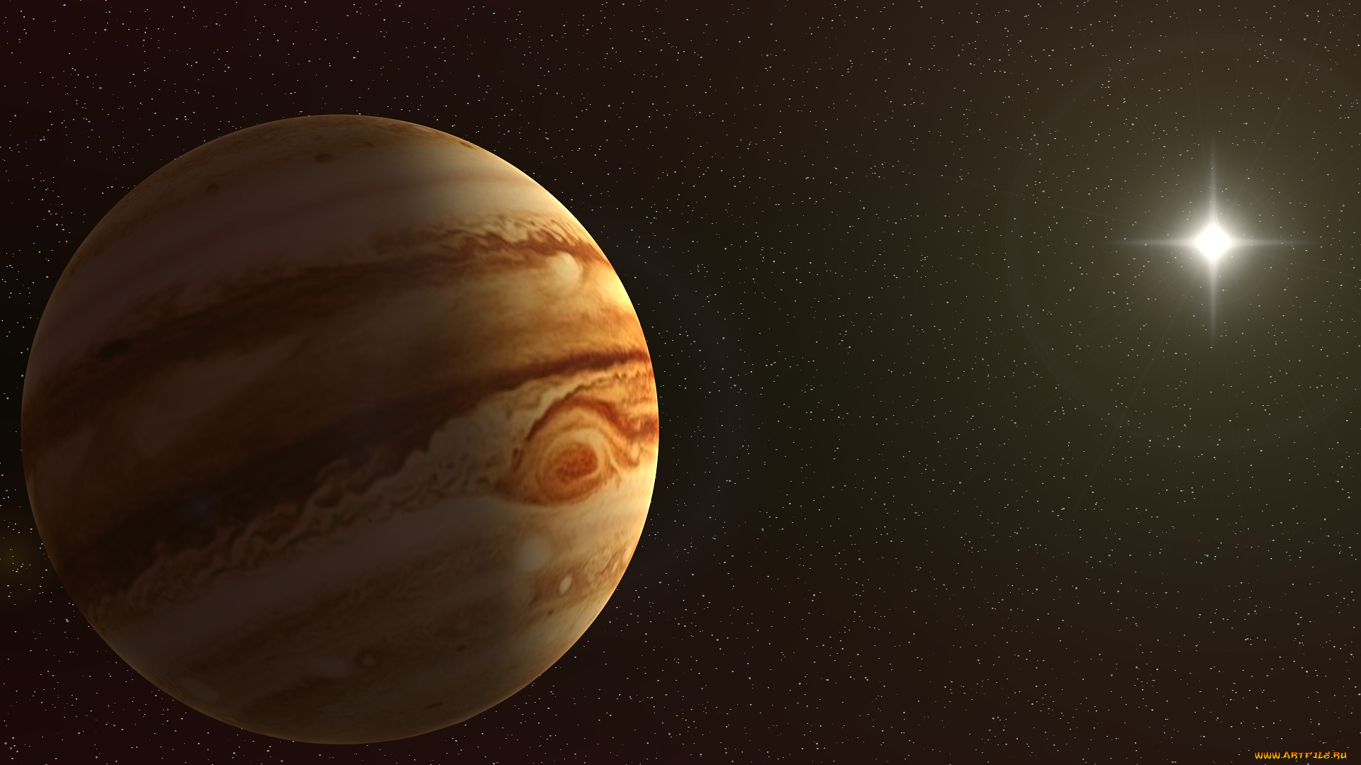 космос, юпитер, звезды