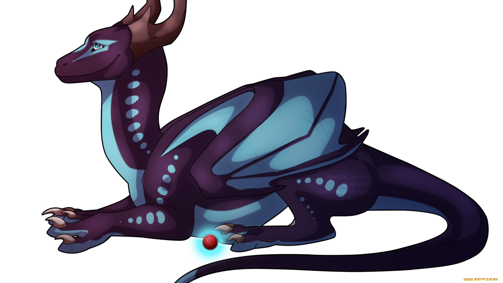 рисованные, животные, сказочные, мифические, дракон