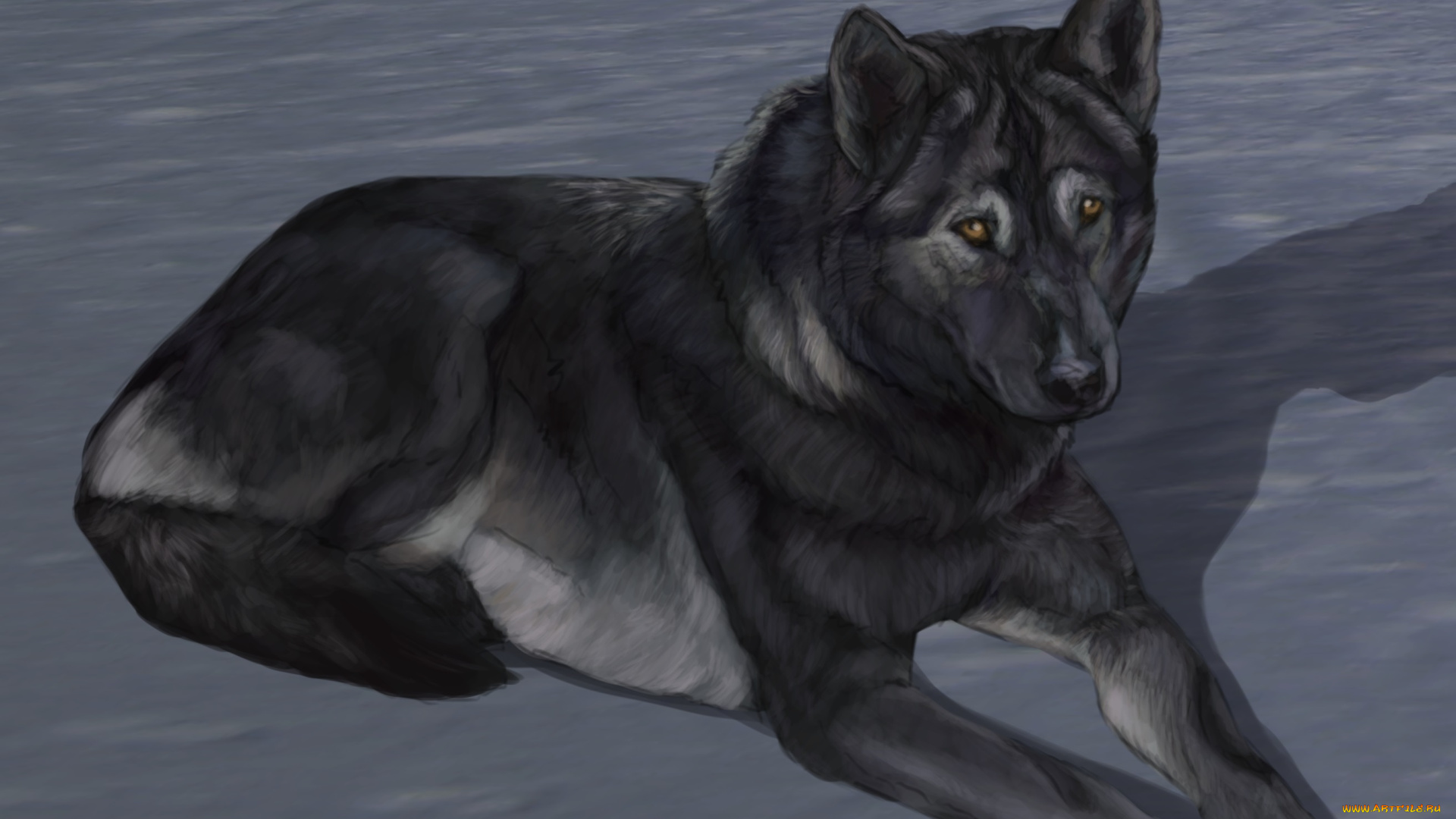 рисованные, животные, собаки, собака