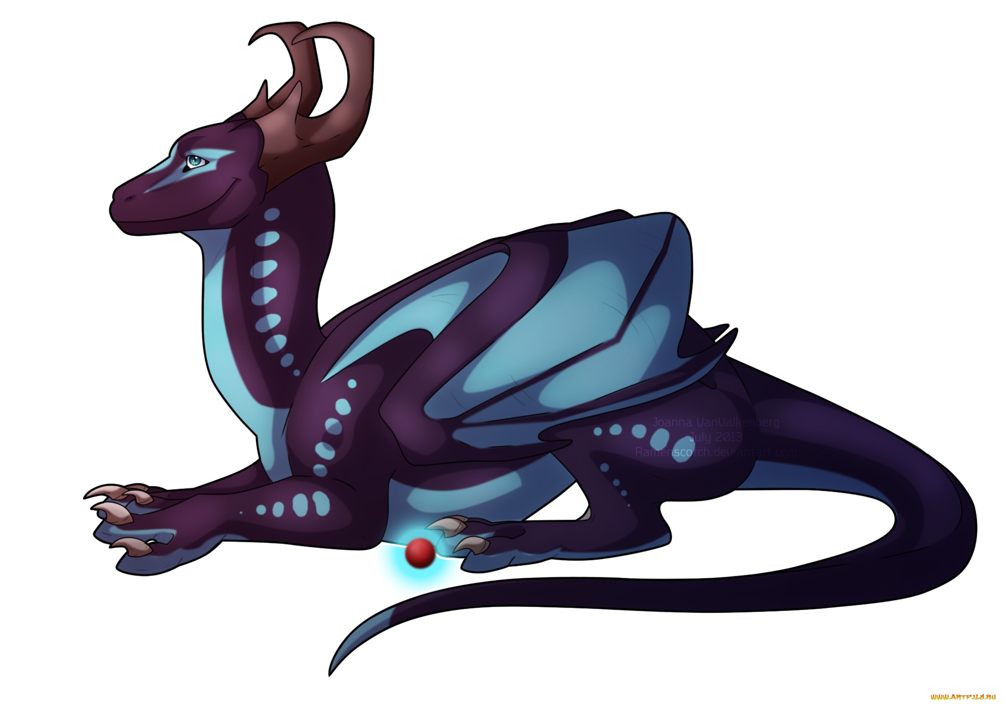 рисованные, животные, сказочные, мифические, дракон