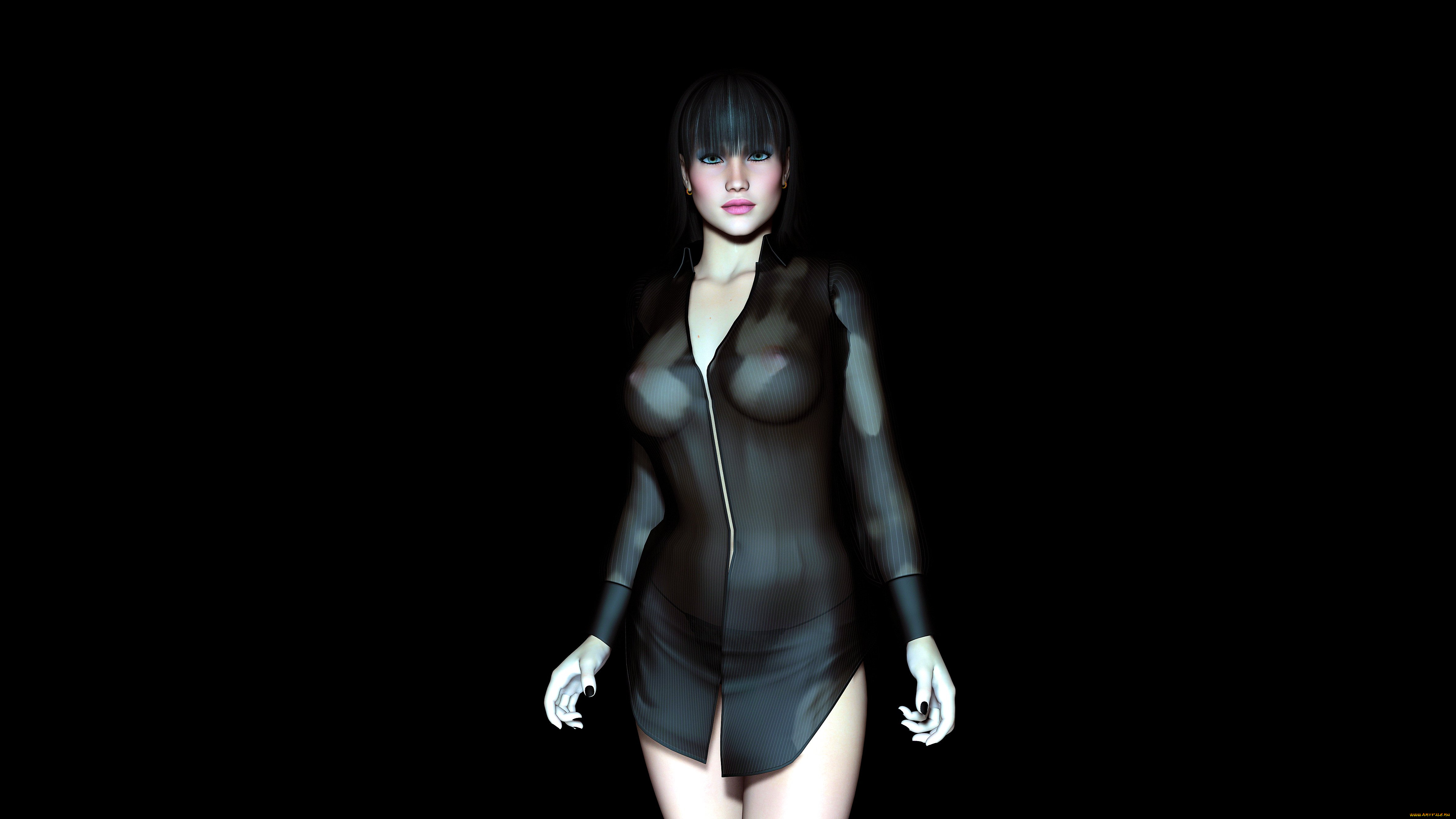 3д, графика, people, люди, взгляд, девушка