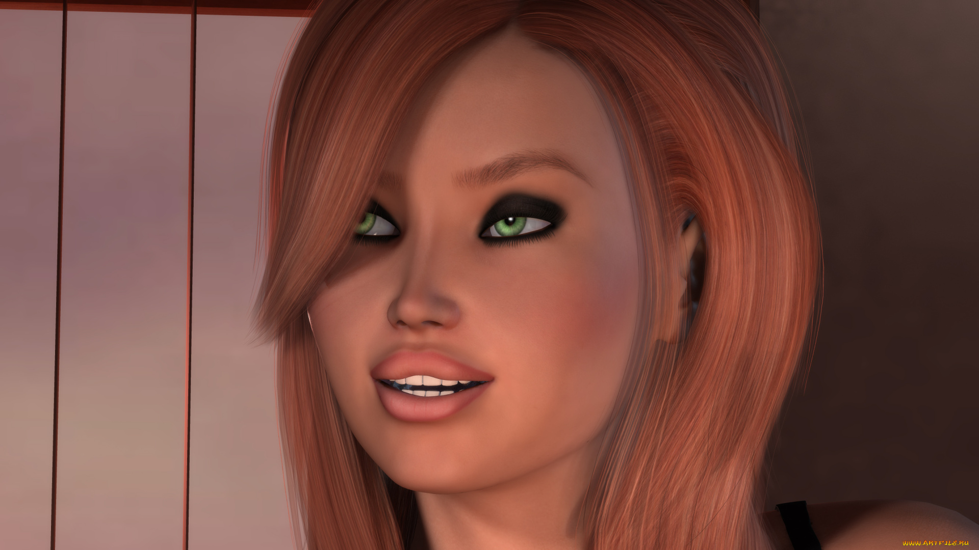 3д, графика, люди, , people, девушка, взгляд