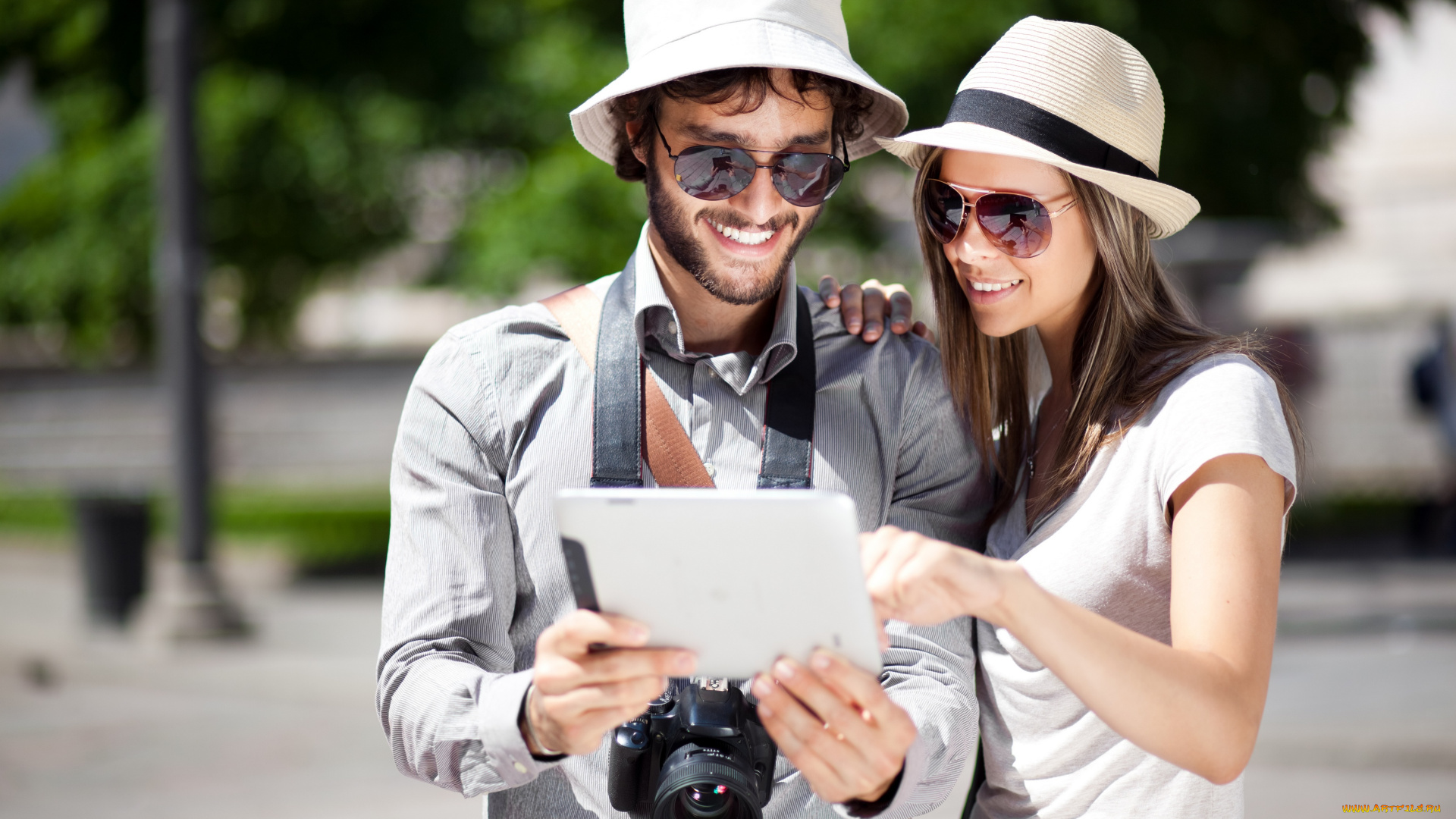 разное, мужчина, женщина, фотоаппарат, девушка, парень