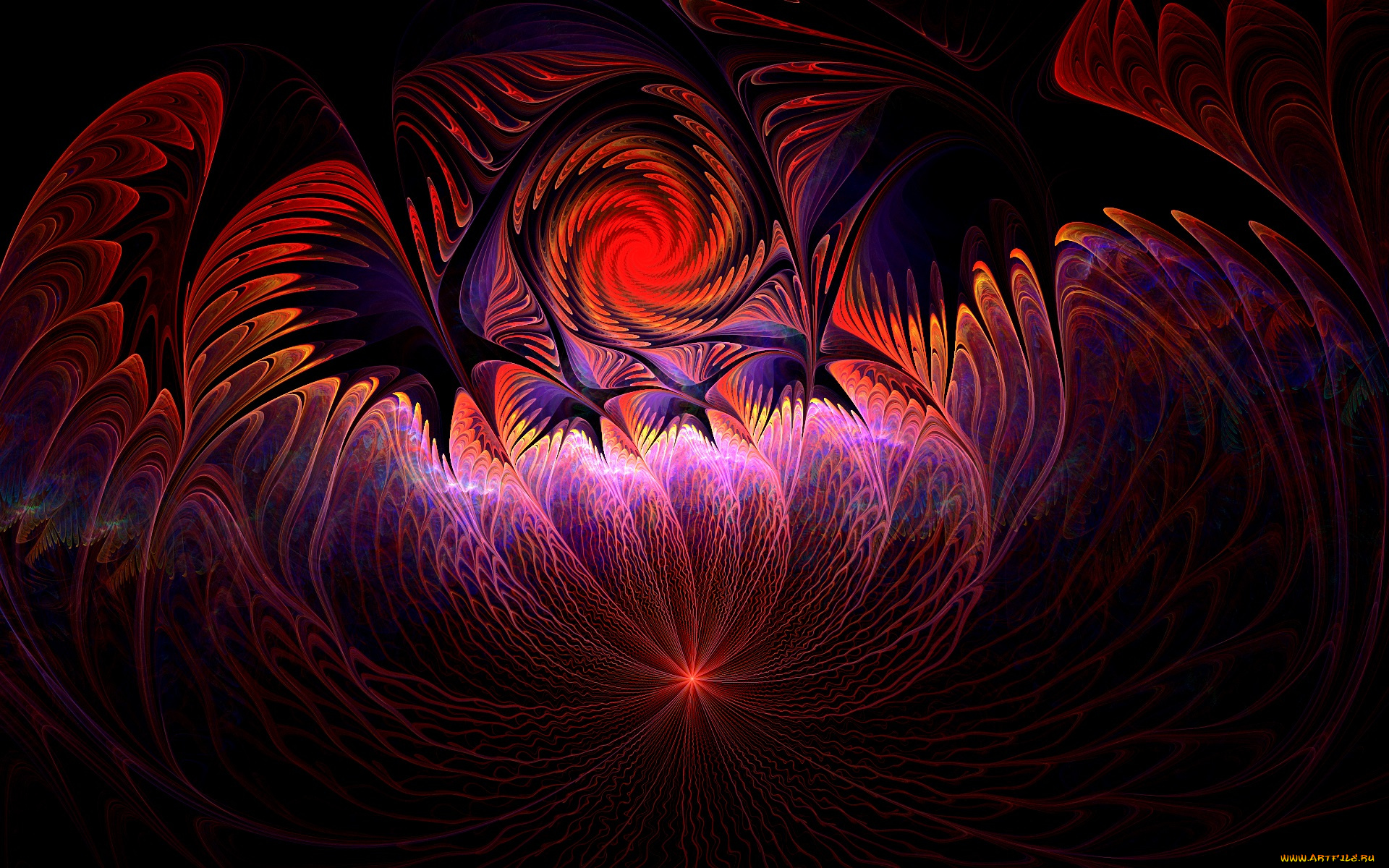 3д, графика, фракталы, , fractal, цвета, узор, фон