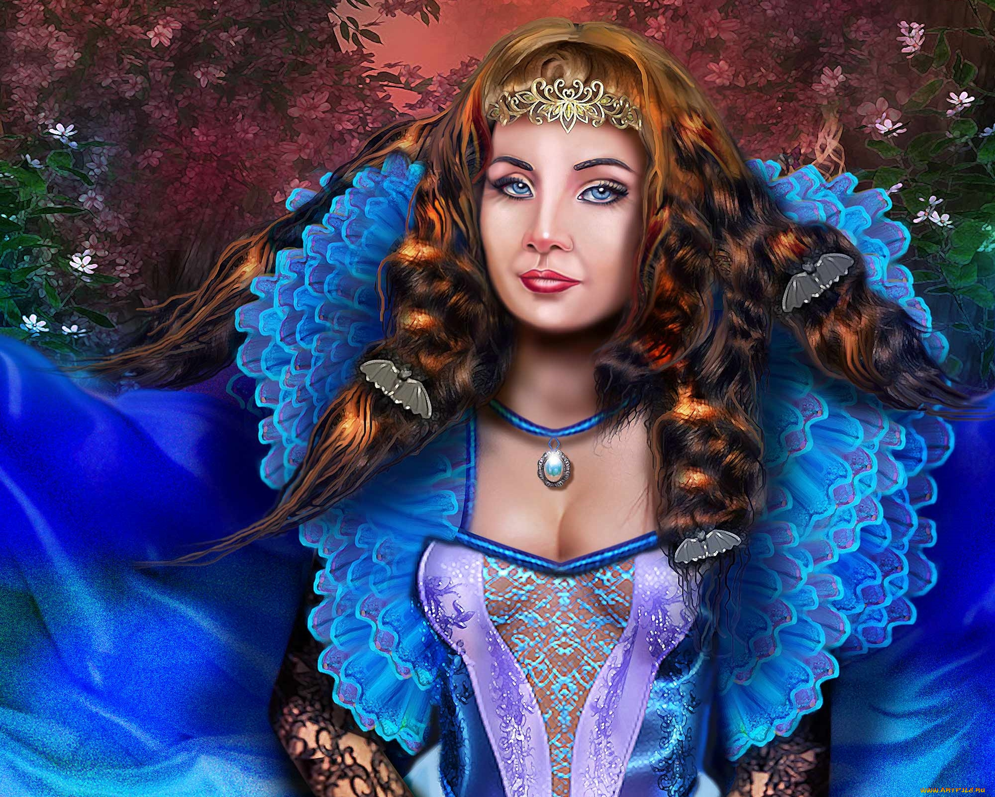 фэнтези, девушки, платье