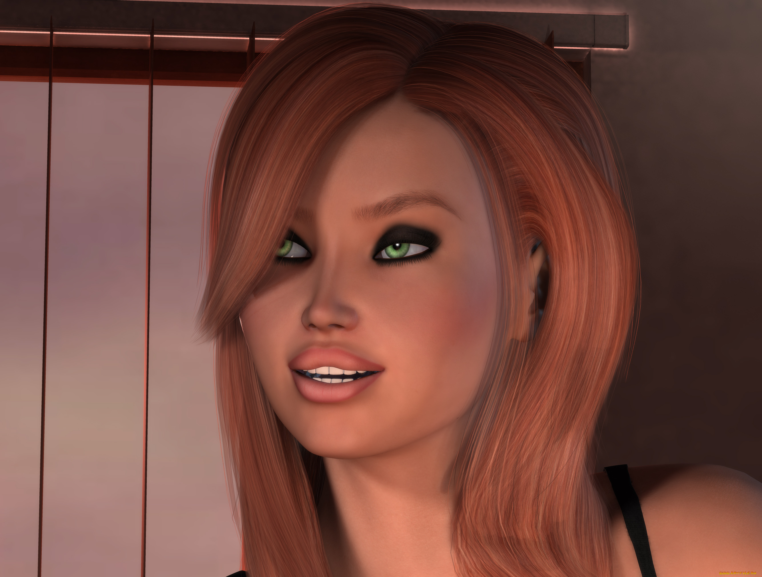 3д, графика, люди, , people, девушка, взгляд