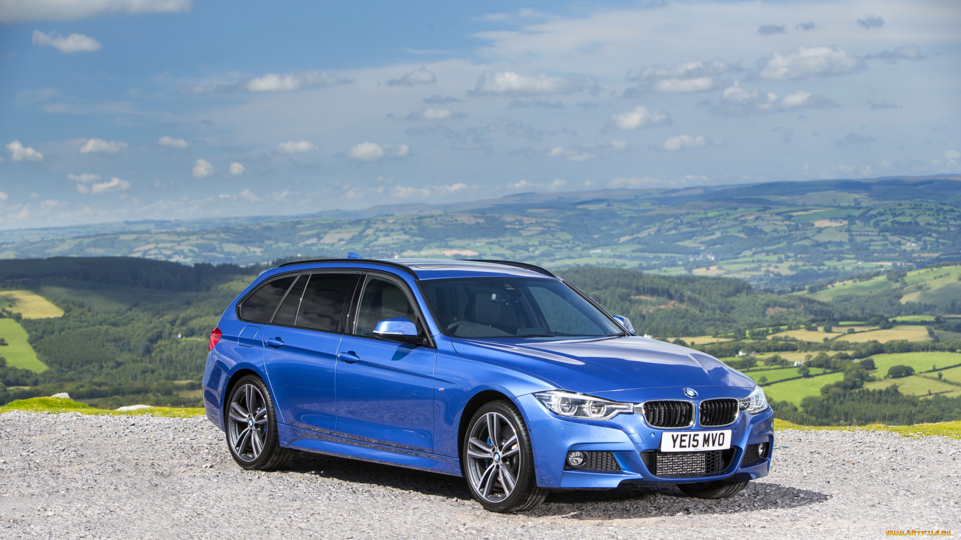 автомобили, bmw, 330d, xdrive, синий, 2015г, f31, uk-spec, m, sport, touring