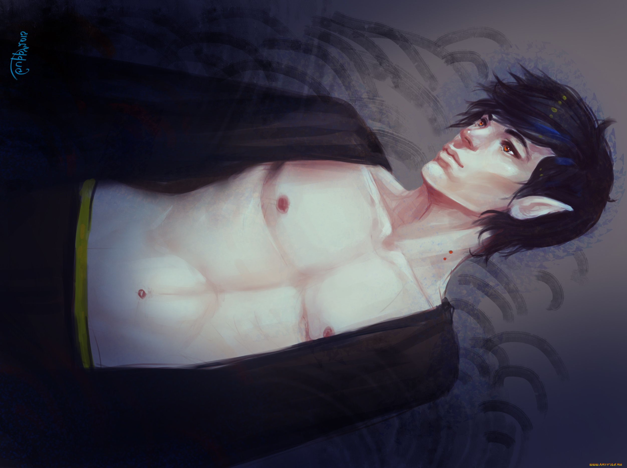 фэнтези, эльфы, секси, парень, эльф