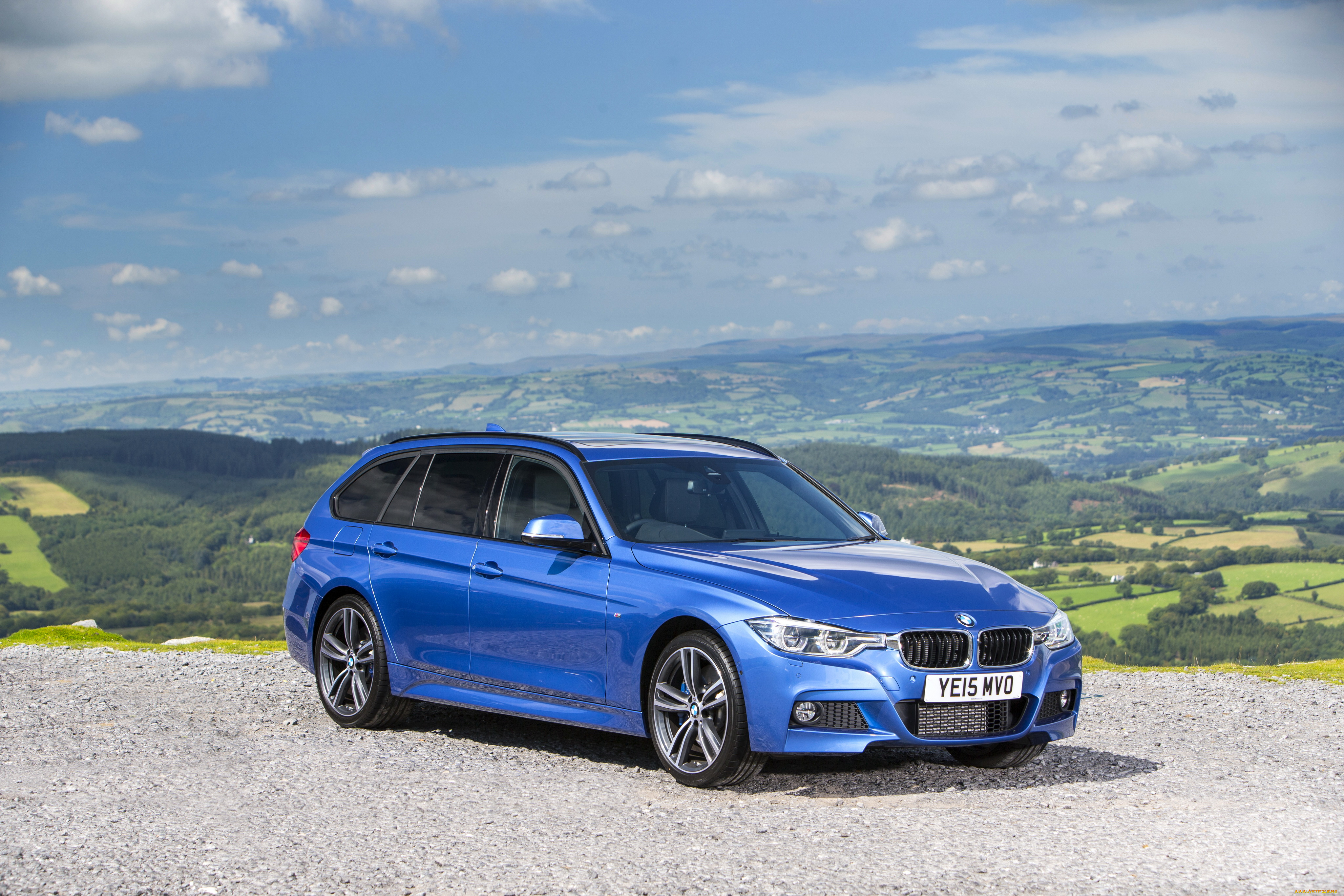 автомобили, bmw, 330d, xdrive, синий, 2015г, f31, uk-spec, m, sport, touring