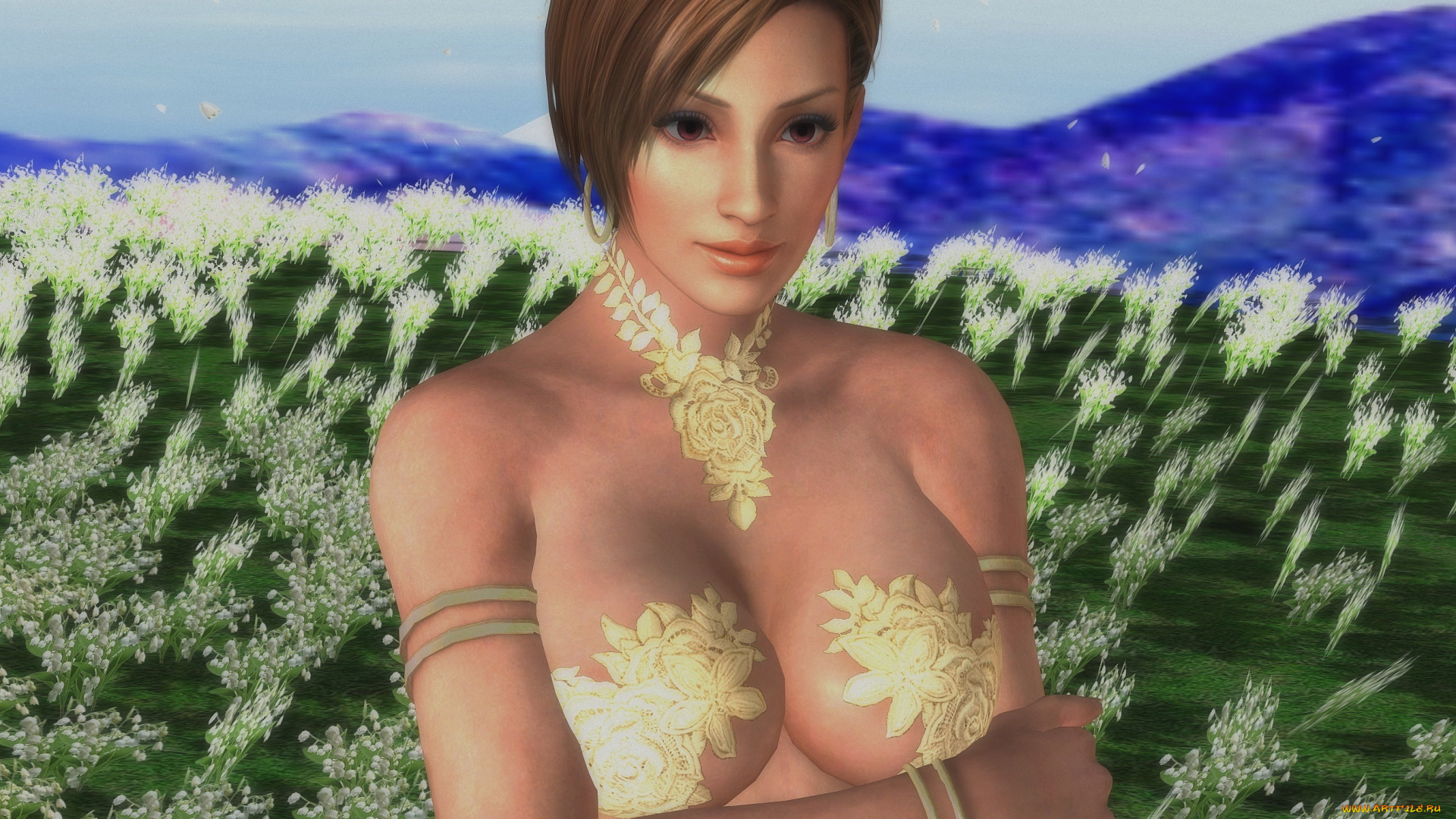 3д, графика, фантазия, , fantasy, девушка, взгляд, фон