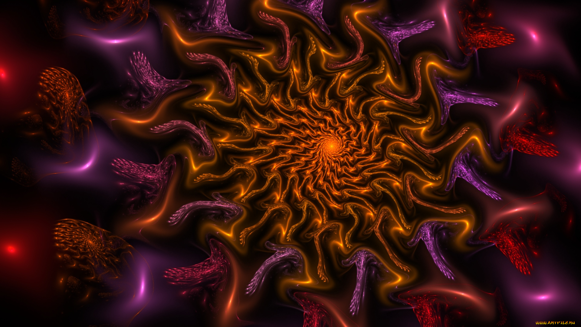 3д, графика, фракталы, , fractal, узор, фон, цвета