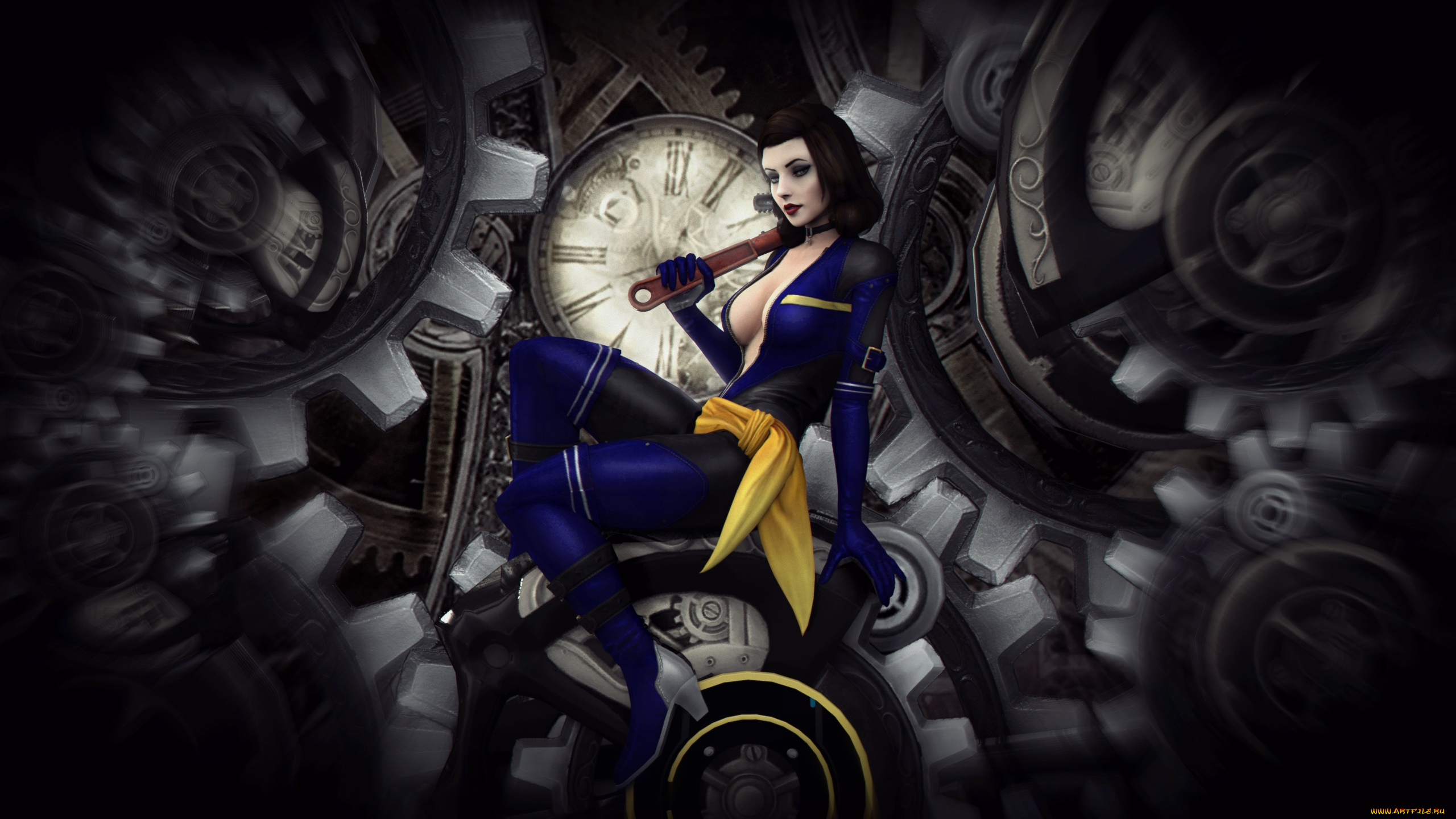 3д, графика, фантазия, , fantasy, девушка, фон, взгляд