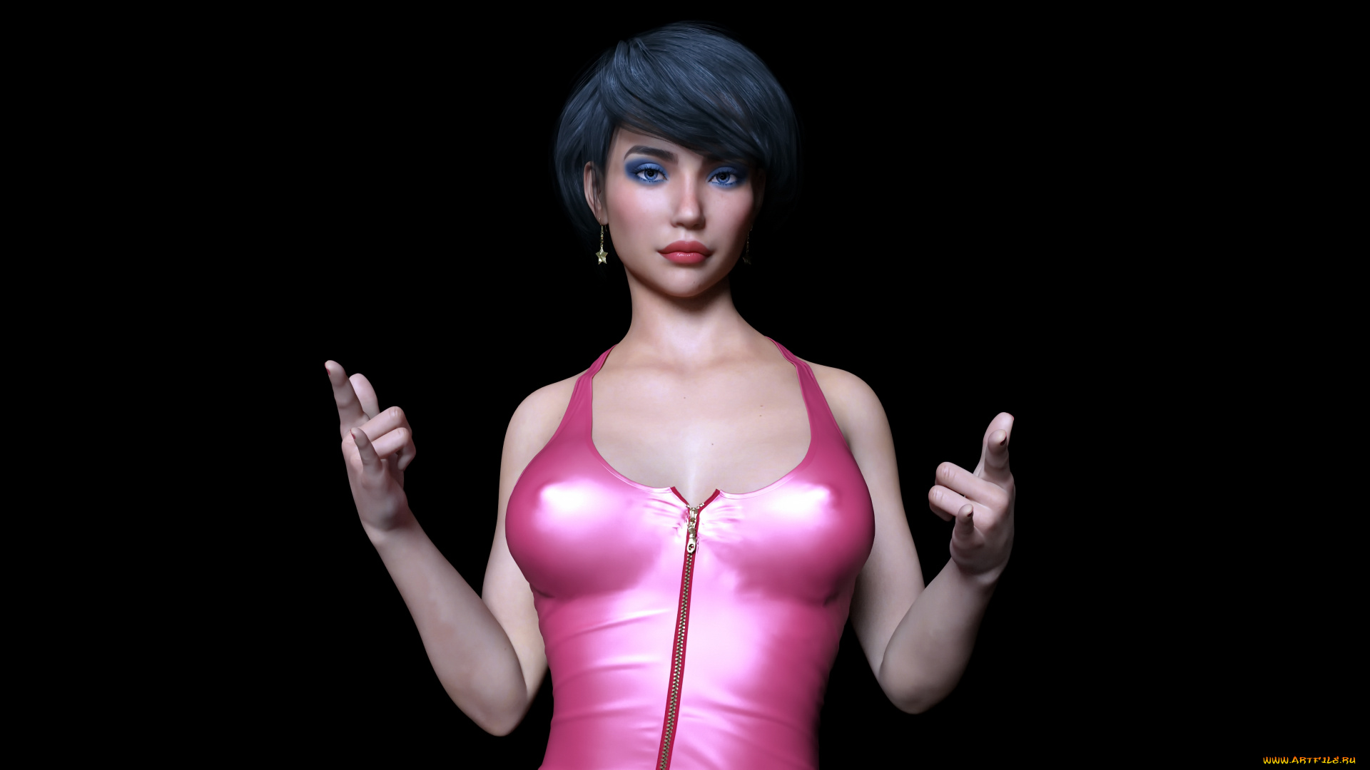 3д, графика, люди, , people, девушка, взгляд, фон