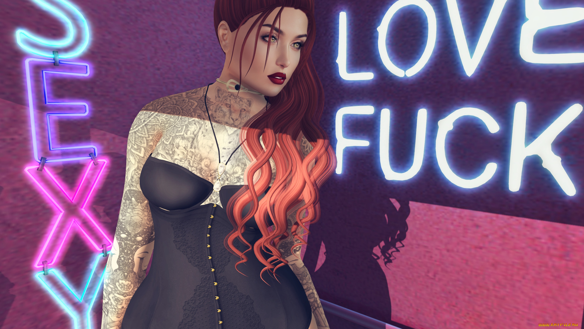 3д, графика, люди, , people, фон, взгляд, девушка