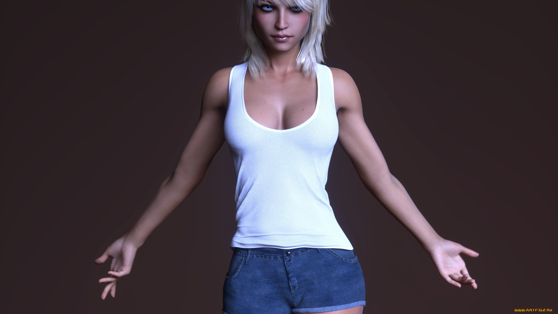 3д, графика, люди, , people, фон, взгляд, девушка