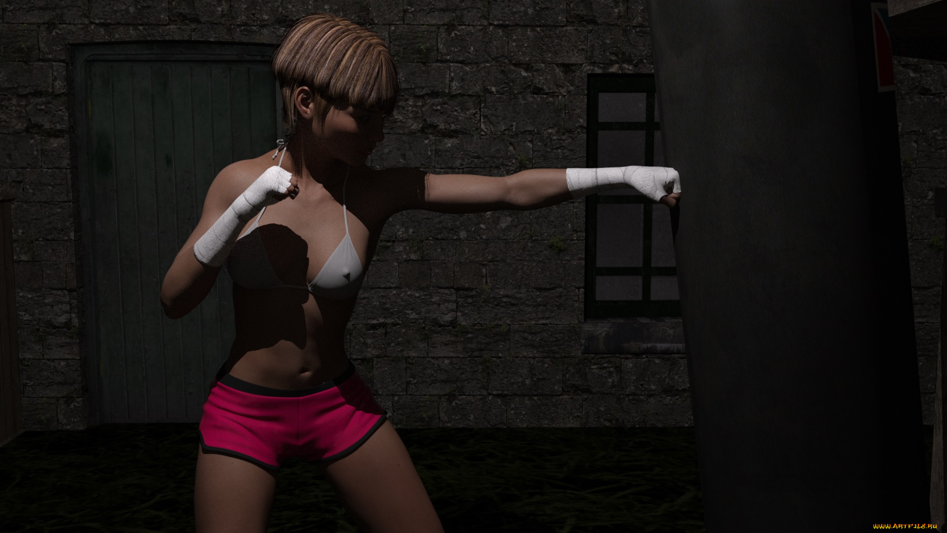 3д, графика, спорт, , sport, девушка, взгляд, фон